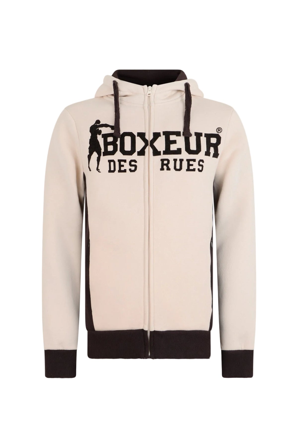 Sweatjacke Hooded Full Zip in Warm Blank Sweatjacken Boxeur des Rues
