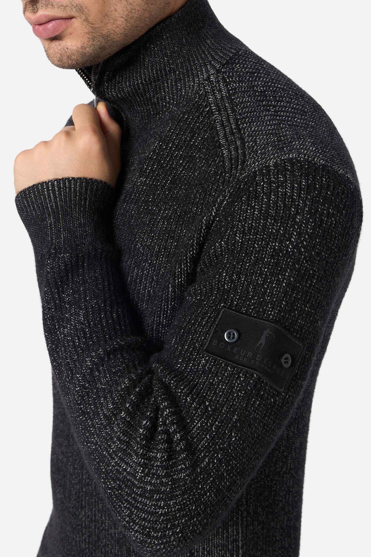 Pullover Chunky Skipper in Anthracite Pullover Boxeur des Rues