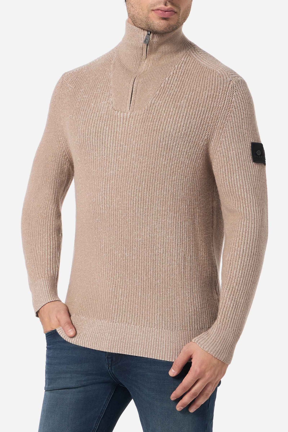 Pullover Chunky Skipper in Noisette Pullover Boxeur des Rues