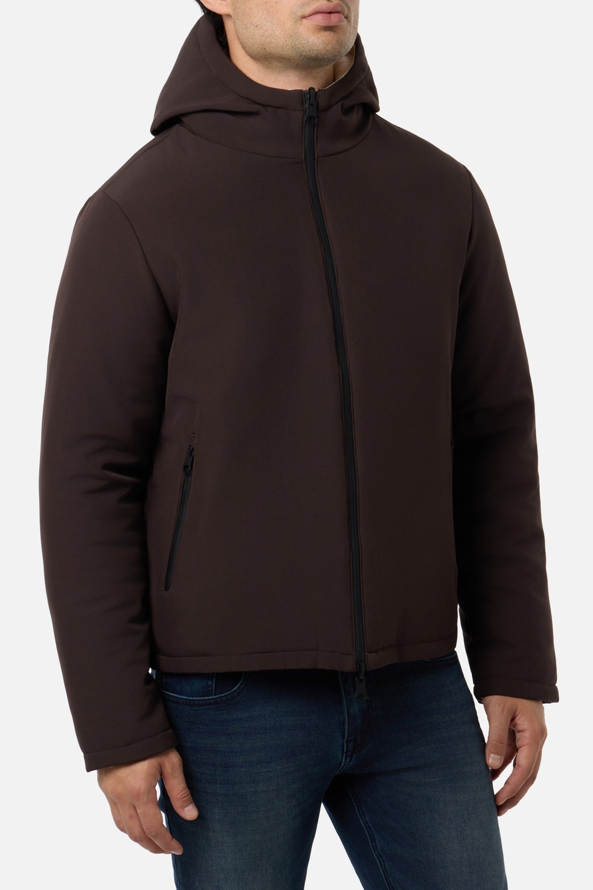 Steppjacke Reversible Padded in Chocolate Fondant Jacken Boxeur des Rues