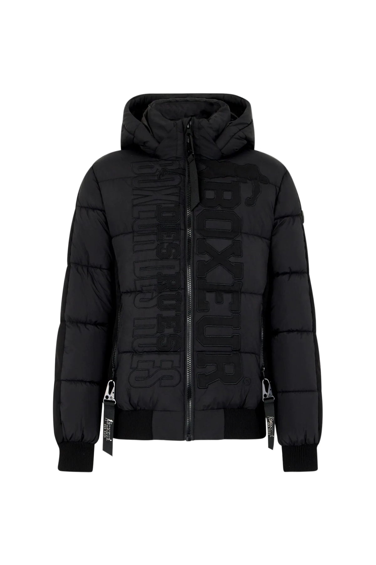 Jacke Logo Padded in Black-Black Jacken Boxeur des Rues
