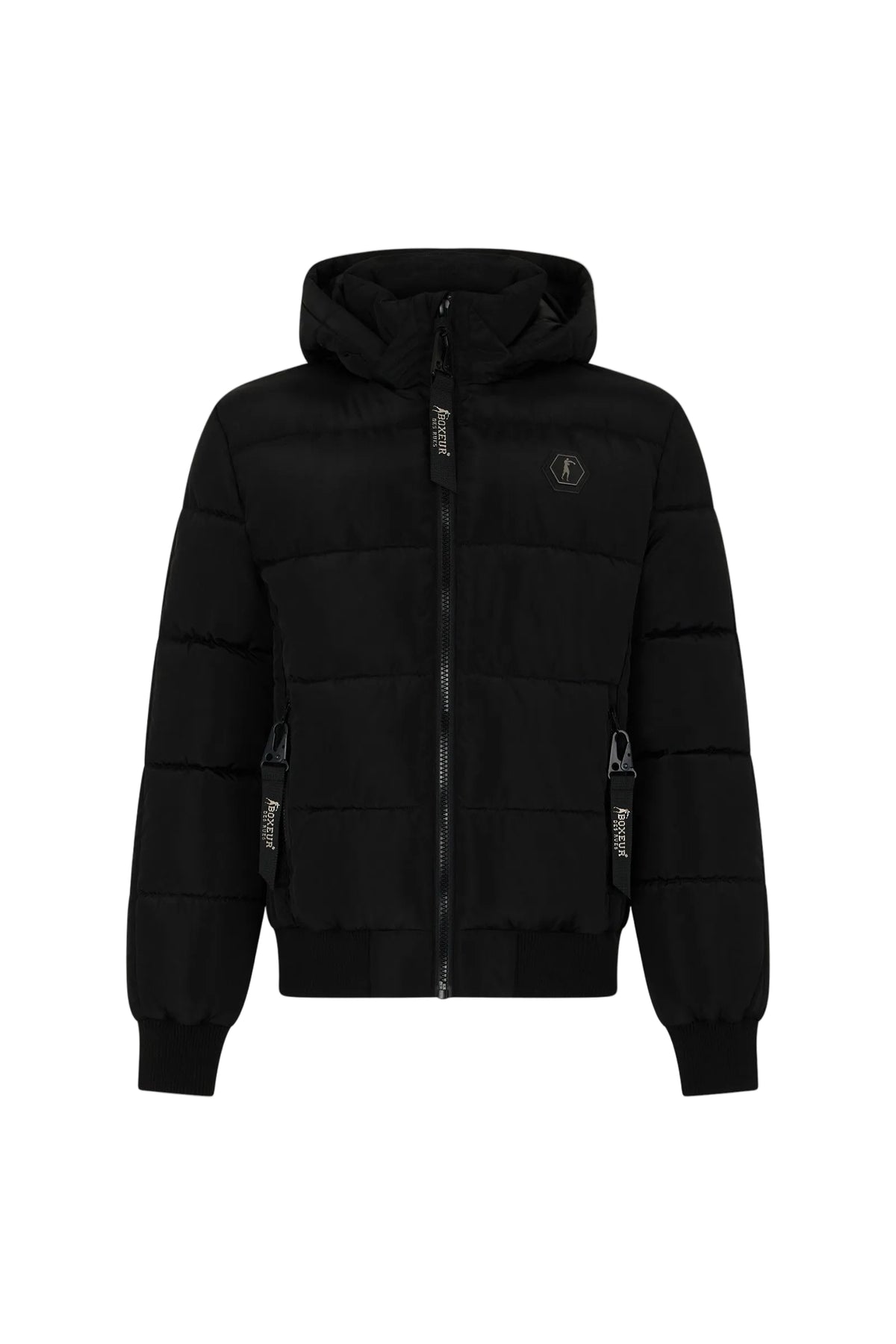 Jacke Logo Padded in Black Jacken Boxeur des Rues