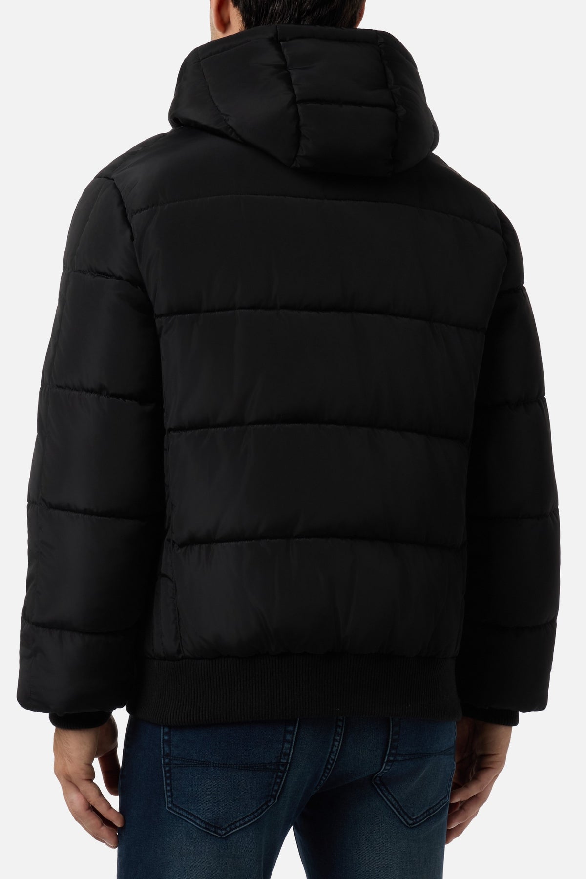 Jacke Logo Padded in Black Jacken Boxeur des Rues