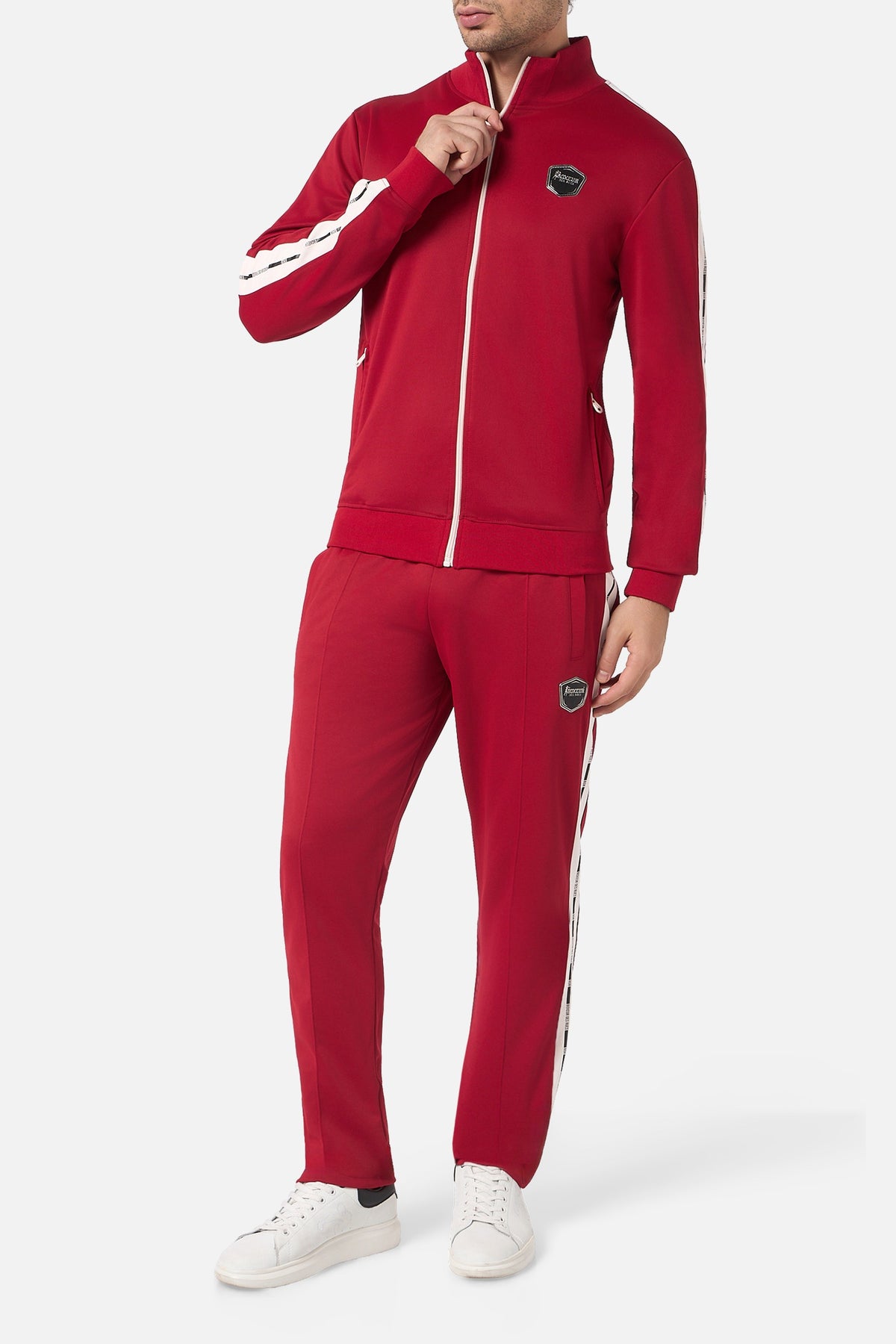 Jogginghose Side Contrast in Iron Flame Hosen Boxeur des Rues