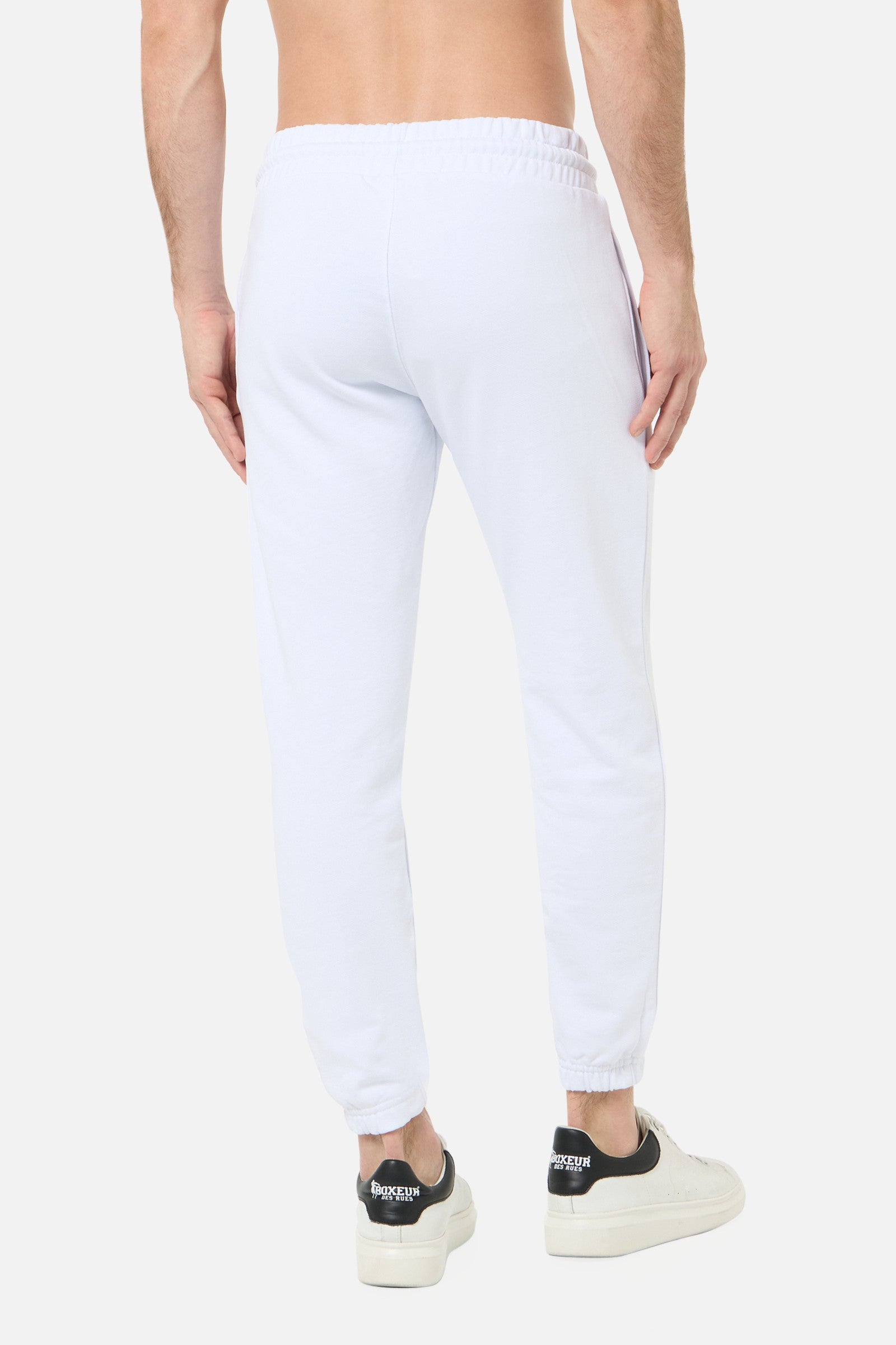 Sweatpants With Elastic At Hem in White Hosen Boxeur des Rues