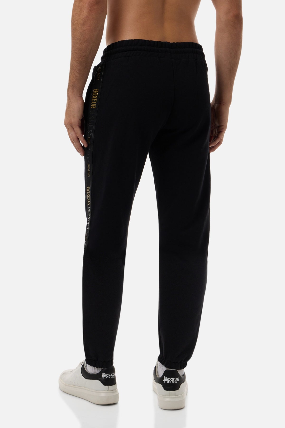 Jogginghose Elastic At Hem in Black Hosen Boxeur des Rues