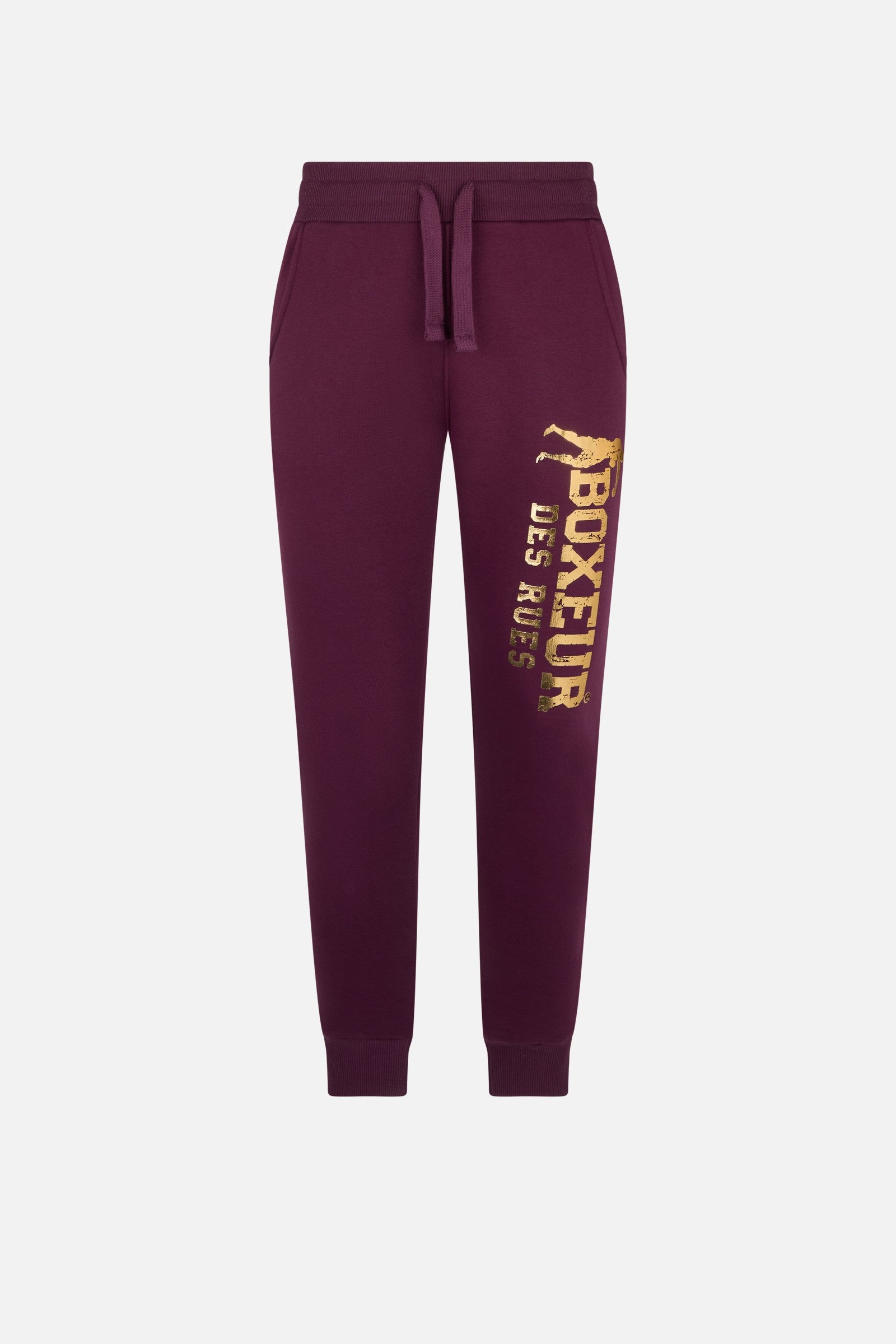 Slim Fit Sweatpant With Logo in Wine Hosen Boxeur des Rues   