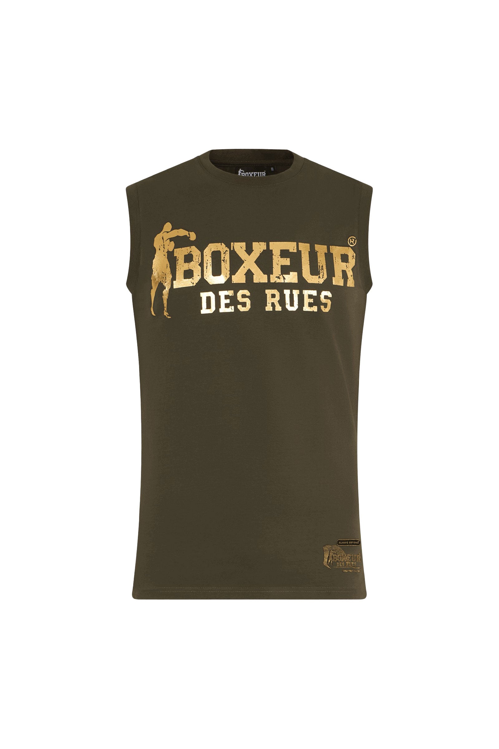 Basic Printed Tank Top in Army Tops Boxeur des Rues   