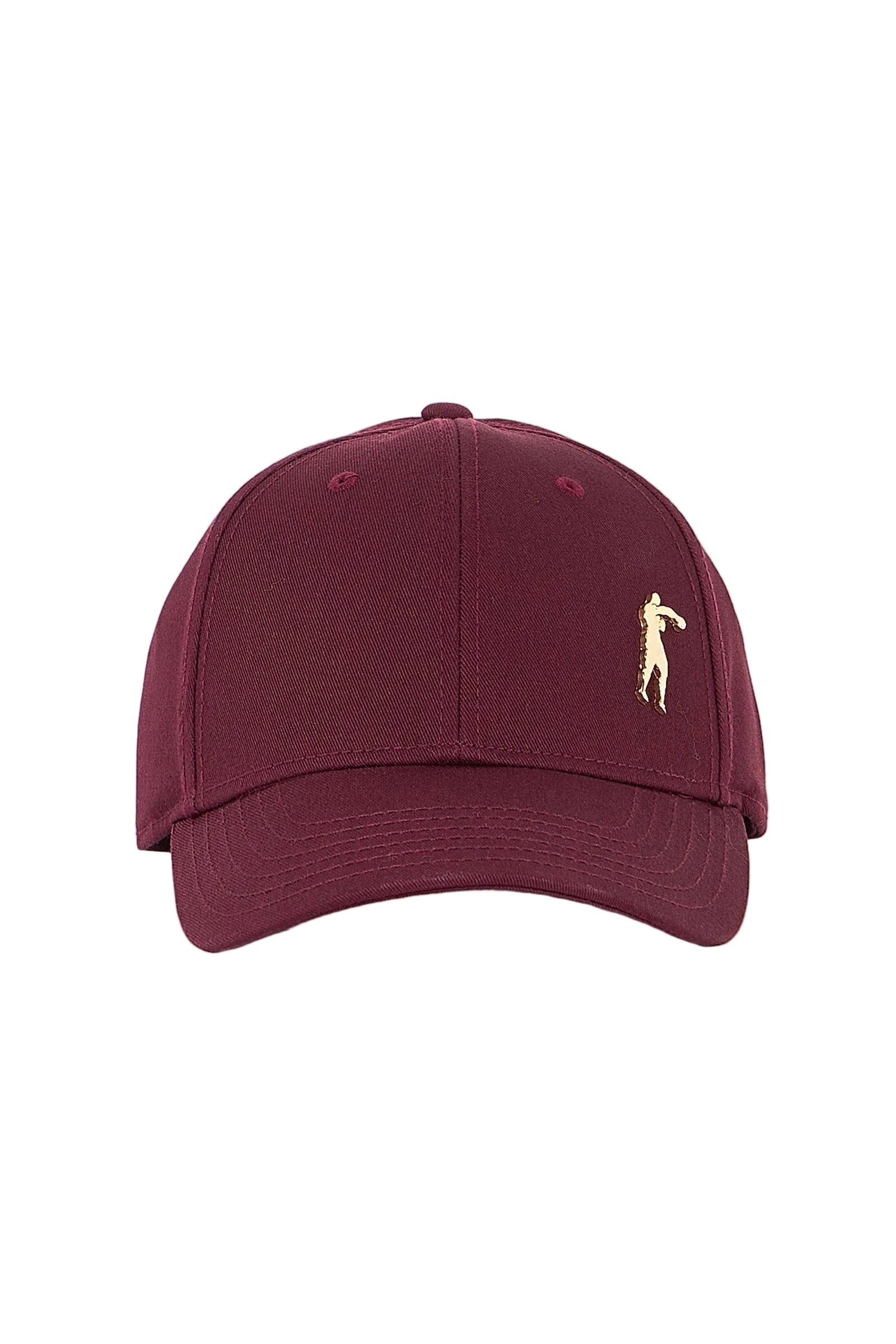 Baseball Hat With Metal Patch in Bordeaux Caps Boxeur des Rues