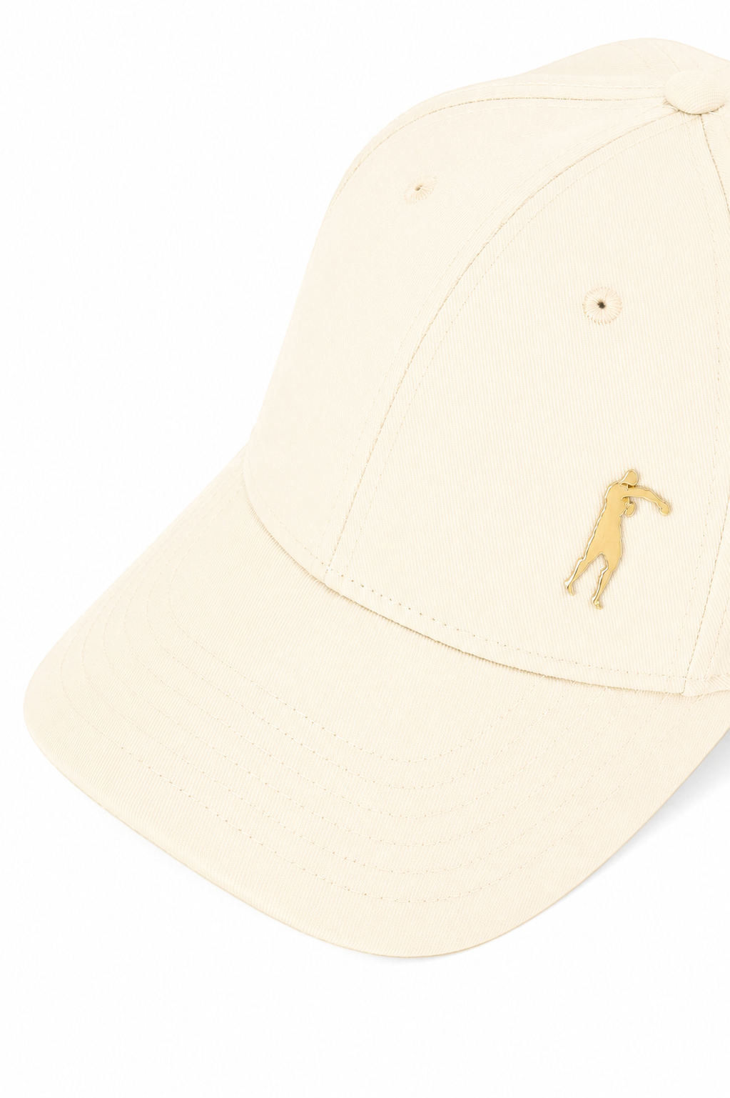 Baseball Hat With Metal Patch in Butter Caps Boxeur des Rues