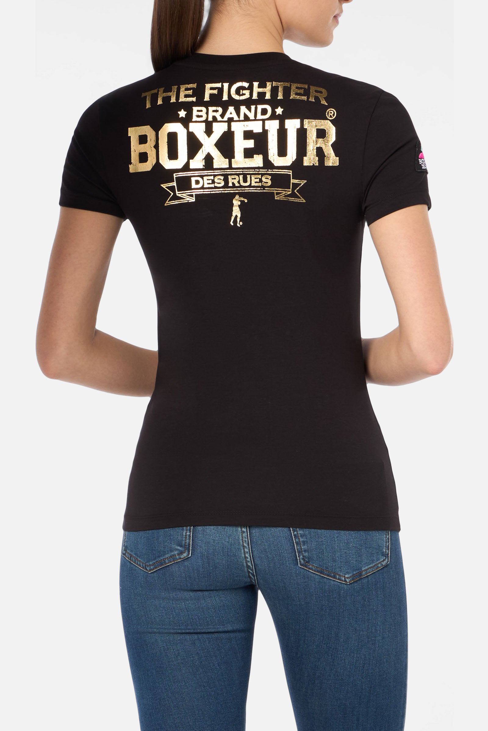 Iconic Logo Tee in Black-Gold