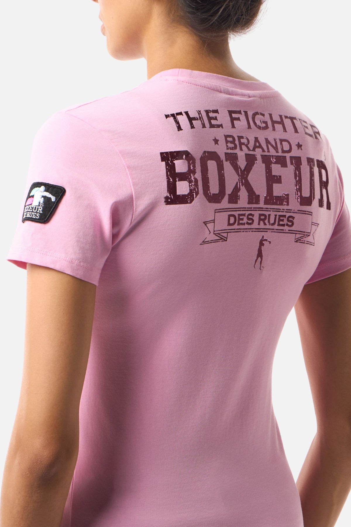 T-Shirt Iconic Logo in Rose T-Shirts Boxeur des Rues