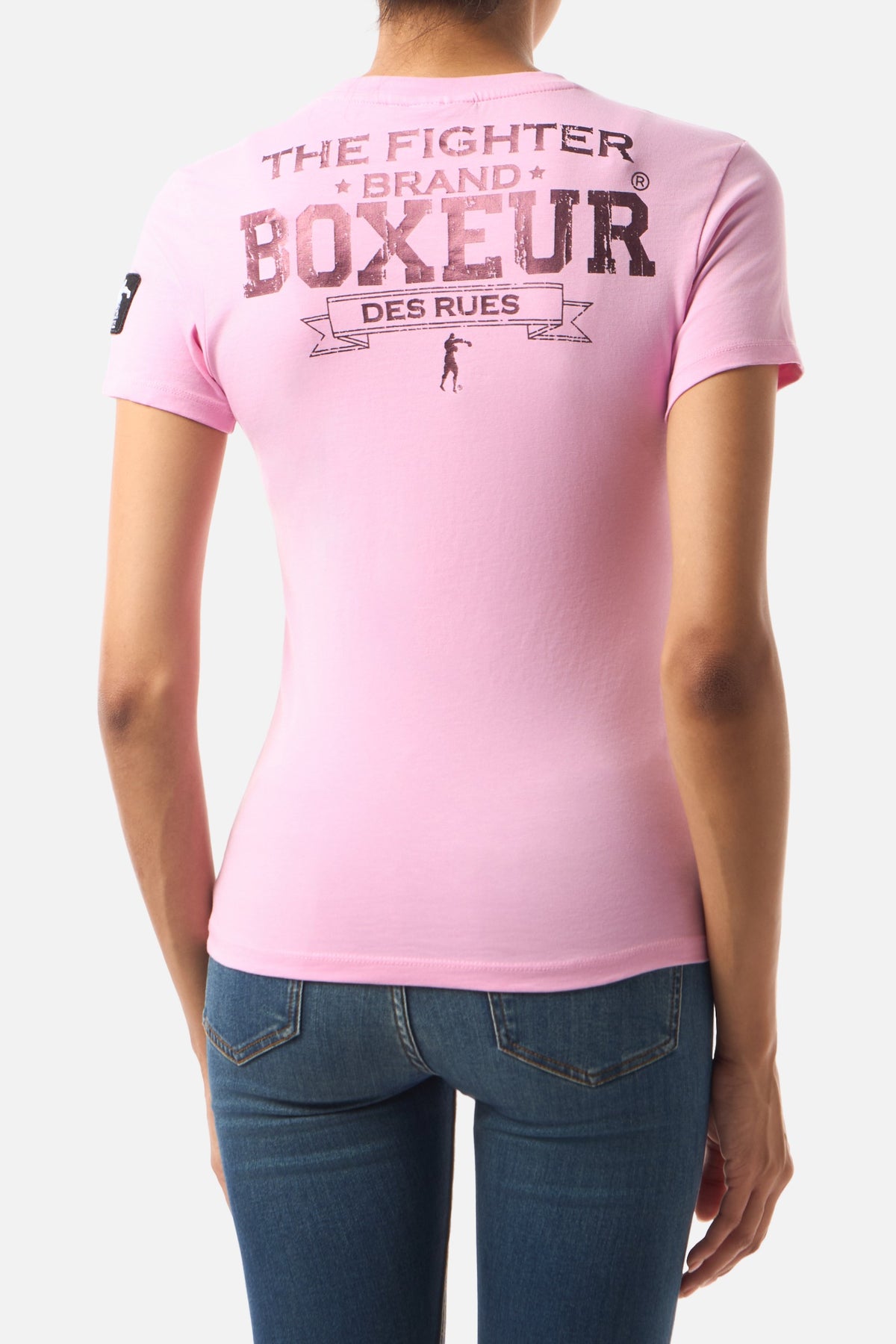 T-Shirt Iconic Logo in Rose T-Shirts Boxeur des Rues