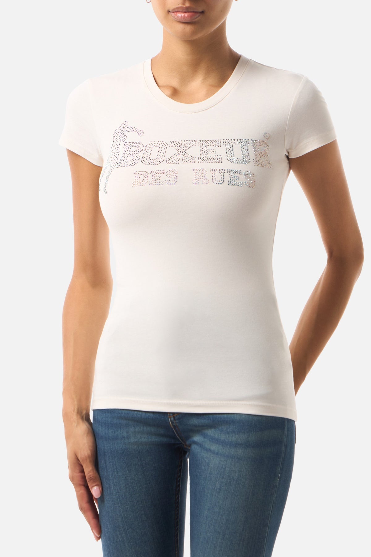 T-Shirt Iconic Logo in Warm Blank T-Shirts Boxeur des Rues