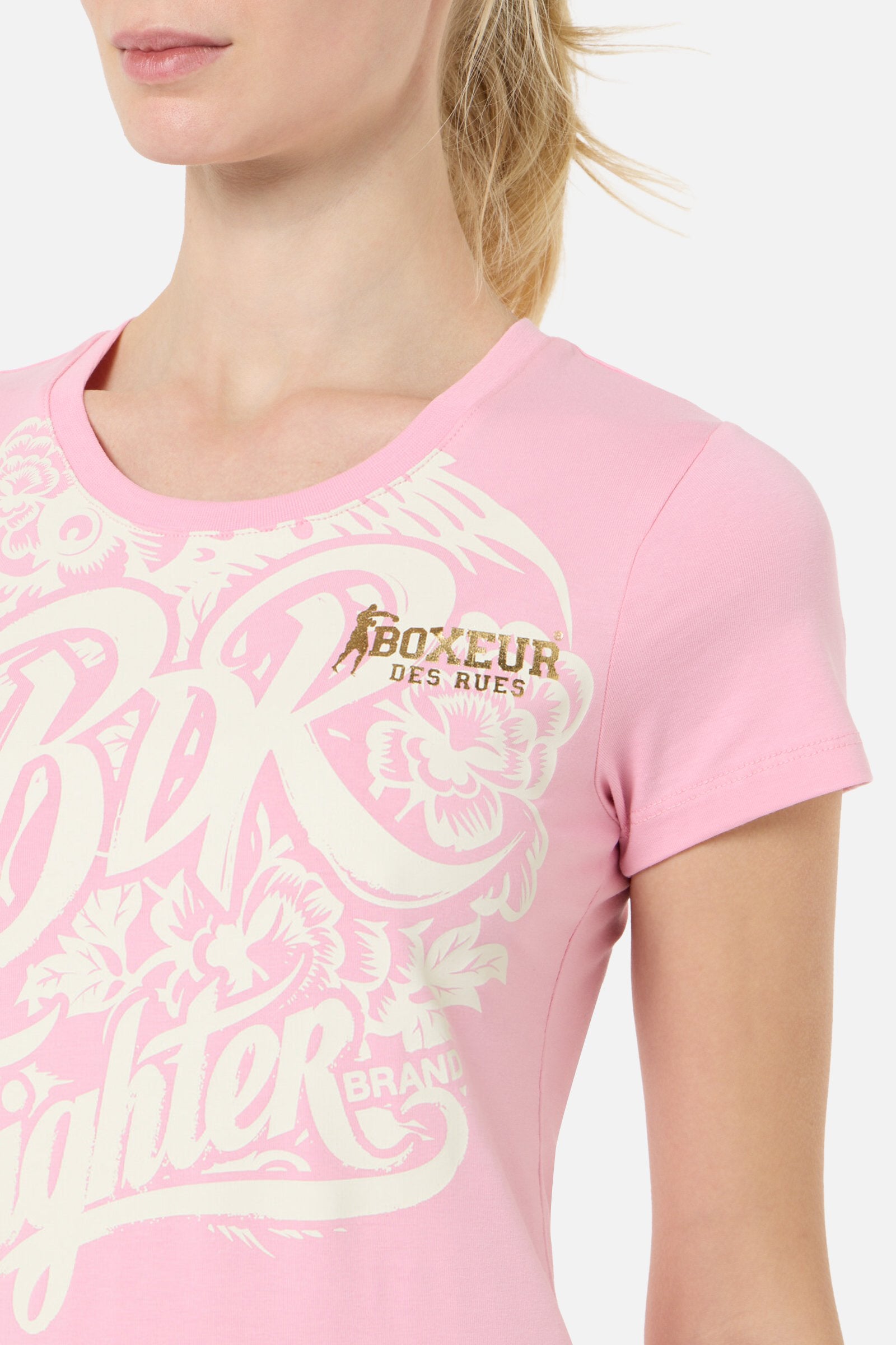 Graphic T-Shirt in Candy Pink T-Shirts Boxeur des Rues