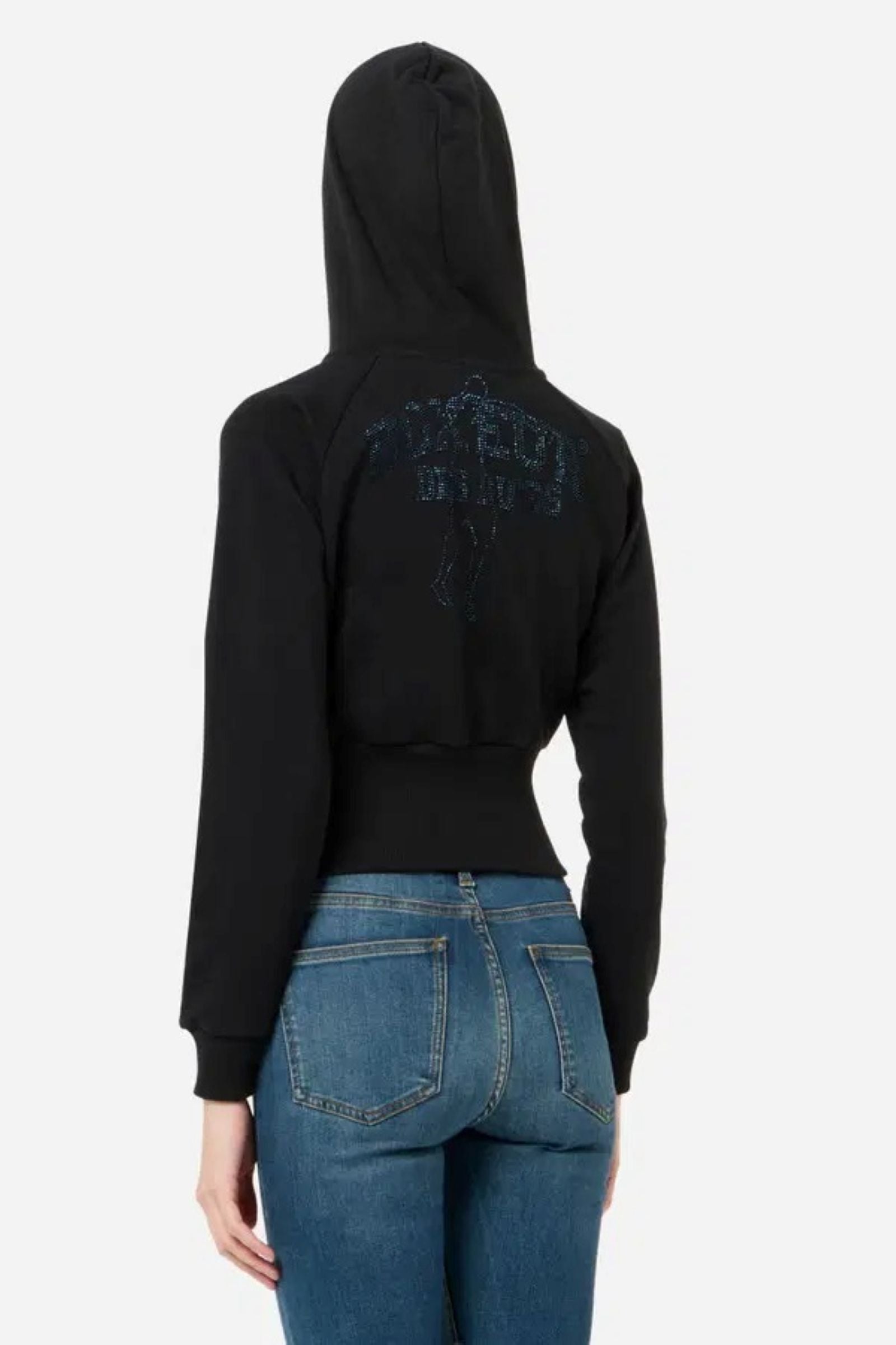 Hoddie Full Zip Sweatshirt in Black Sweatjacken Boxeur des Rues