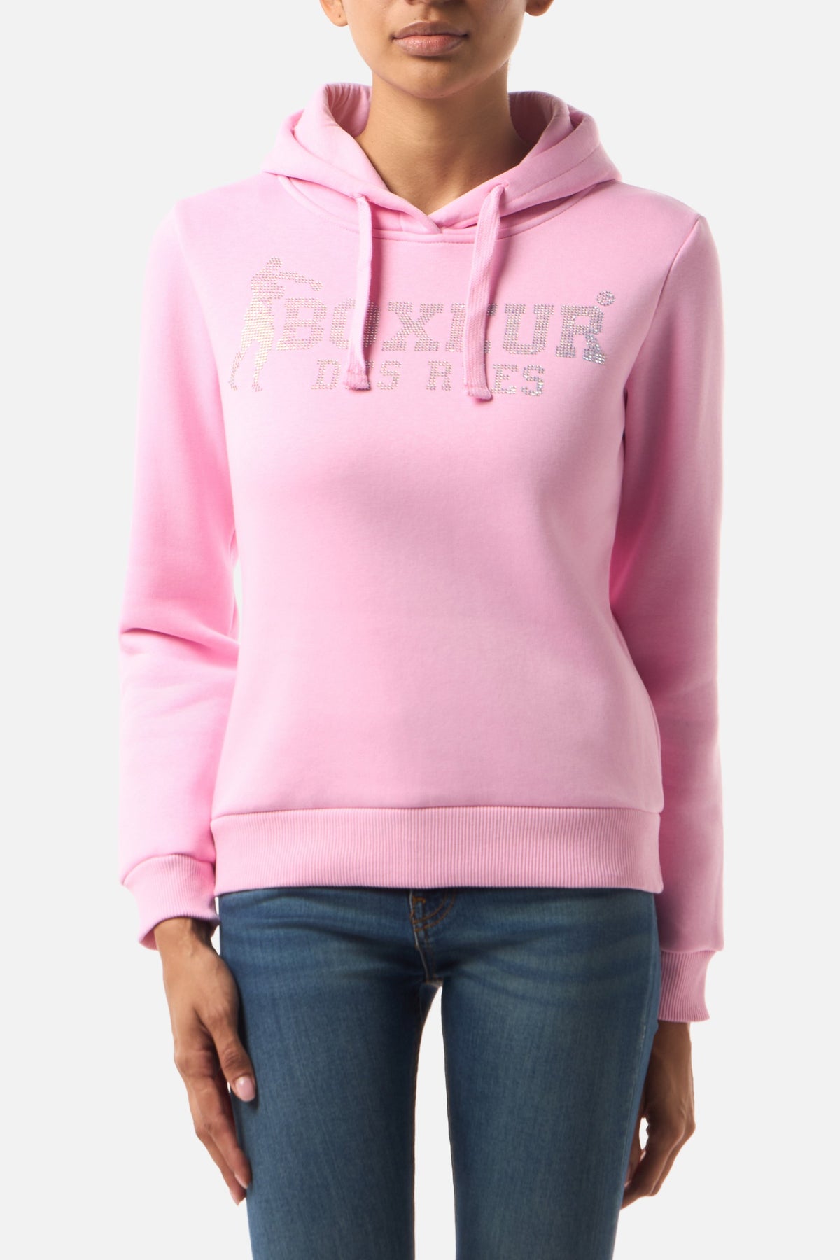Kapuzenpullover Lady Hooded in Rose Kapuzenpullover Boxeur des Rues