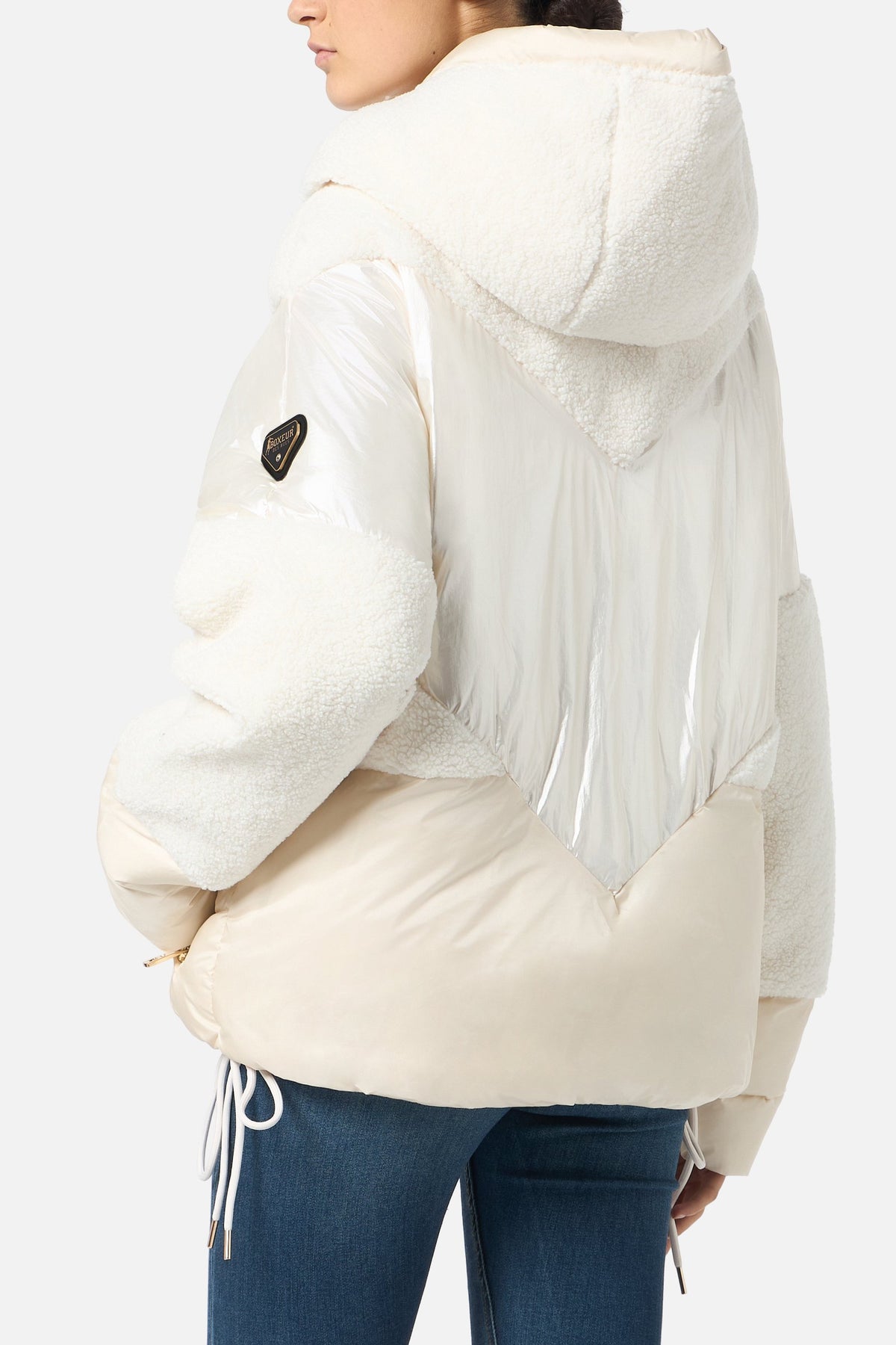 Winterjacke Mixed Fabric Padded in Warm Blank Jacken Boxeur des Rues