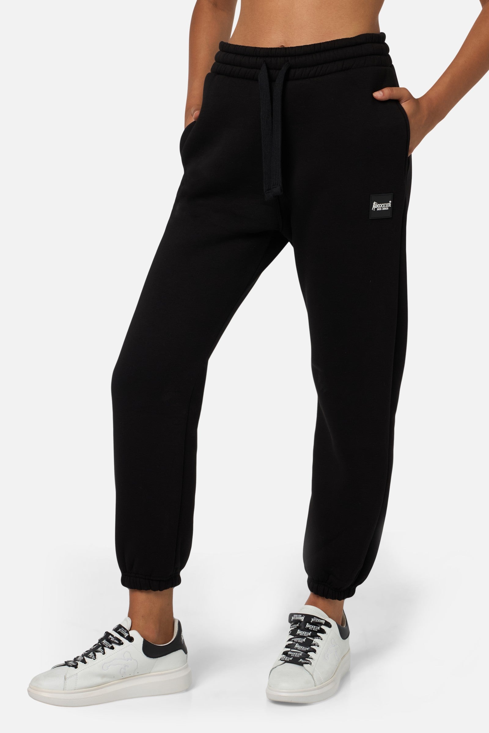 Basic Sweatpants Rhinestone in Black-Gold Hosen Boxeur des Rues   