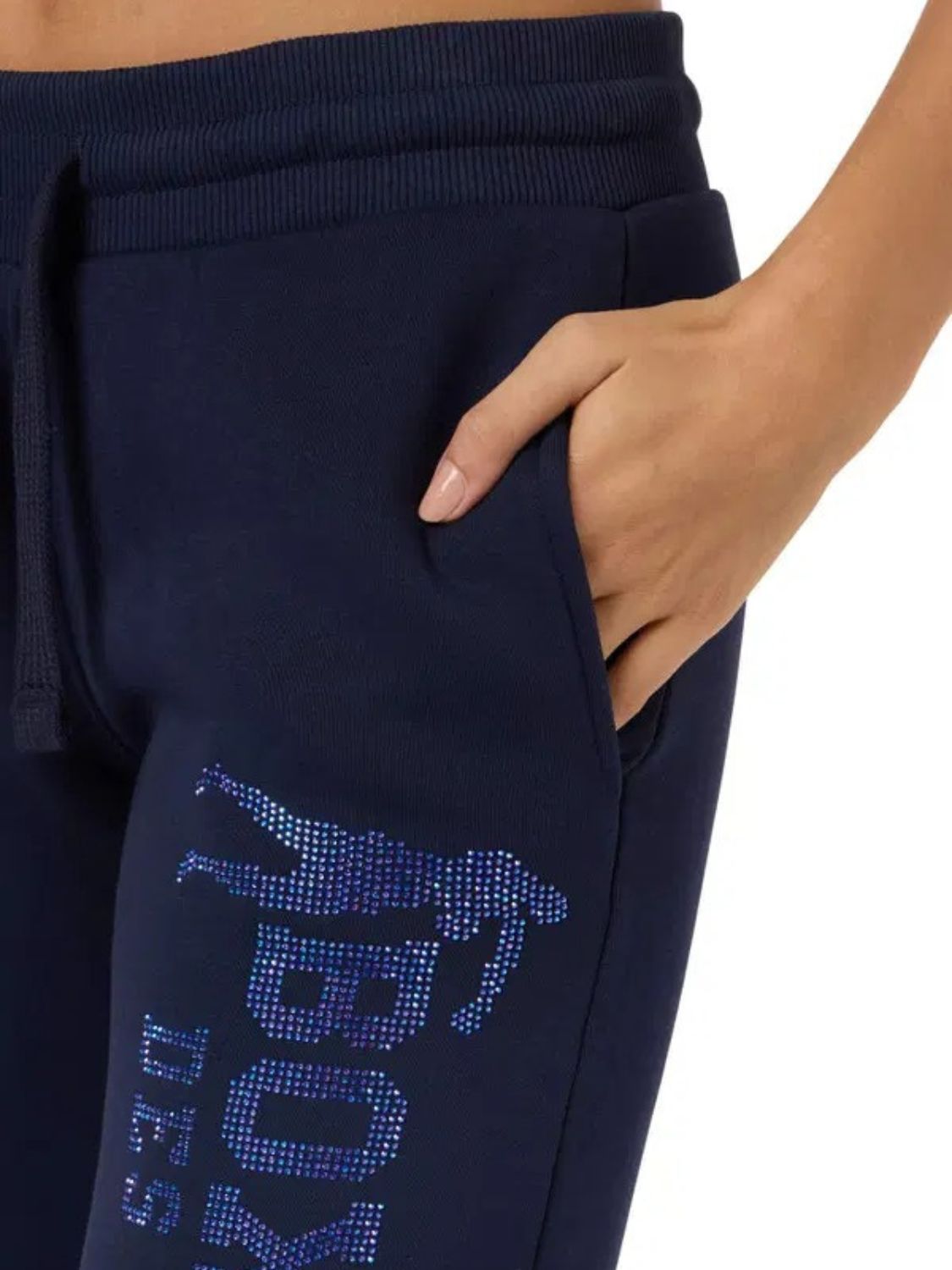 Rhinestone Regular Jogger in Midnight Hosen Boxeur des Rues