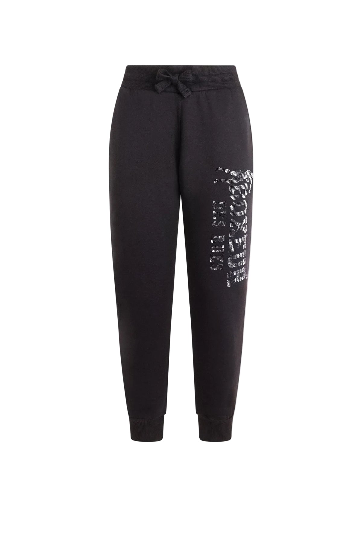 Jogginghose Rhinestone Regular in Black Hosen Boxeur des Rues