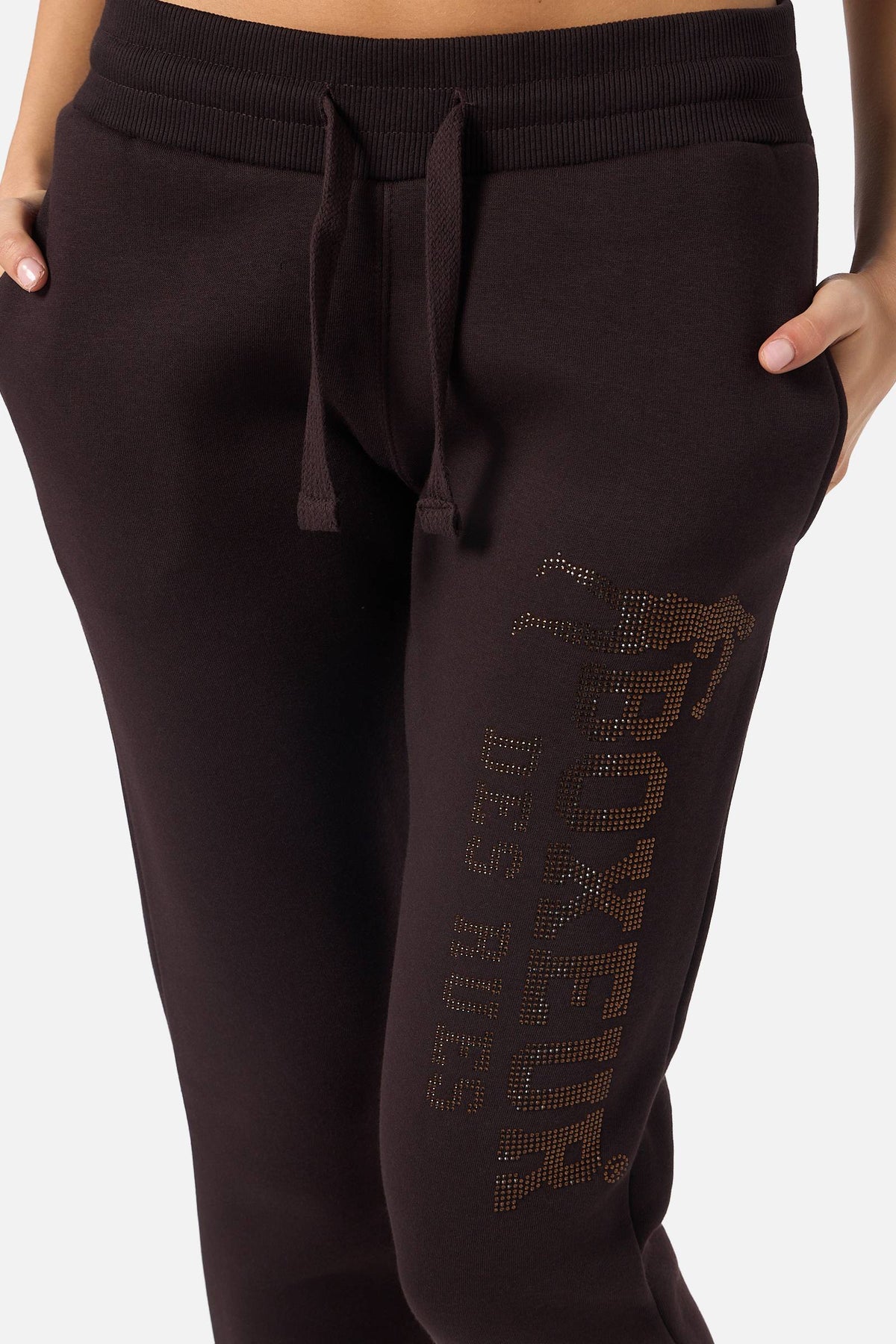 Jogginghose Rhinestone Regular in Chocolate Fondant Hosen Boxeur des Rues