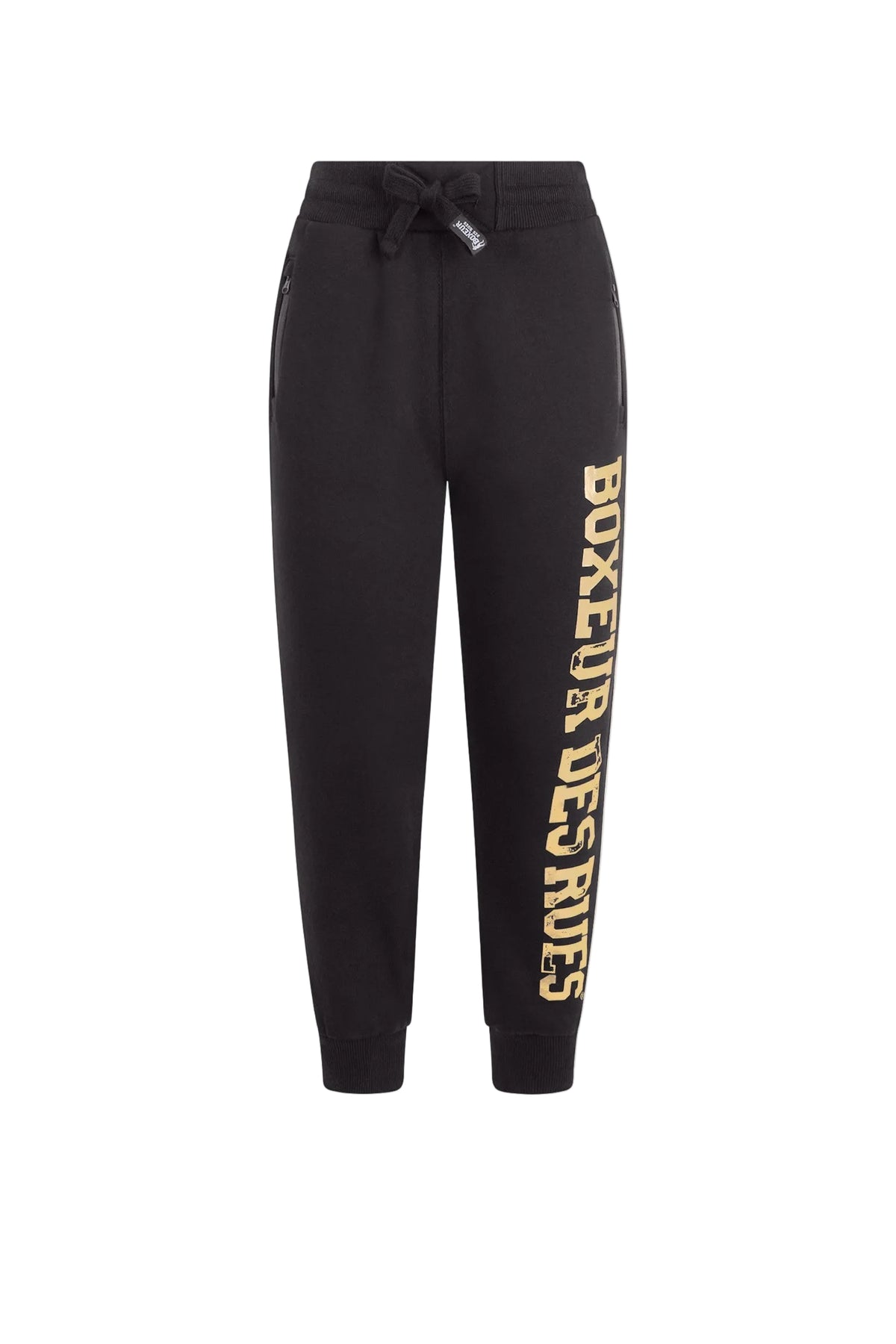 Jogginghose Basic Long Logo in Black-Gold Hosen Boxeur des Rues