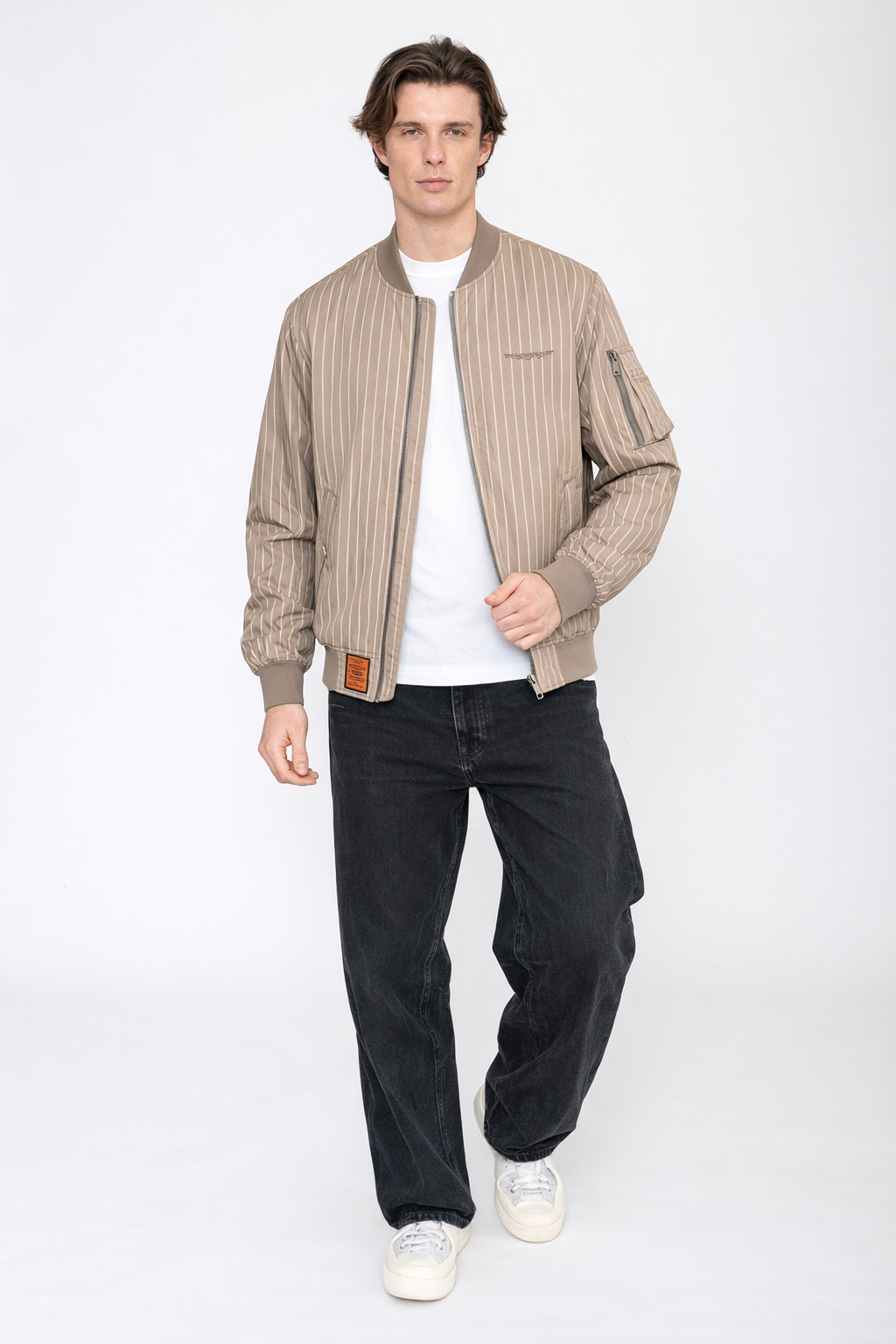 Canlow-M Bomberjacke in Beige Jacken Bombers Original