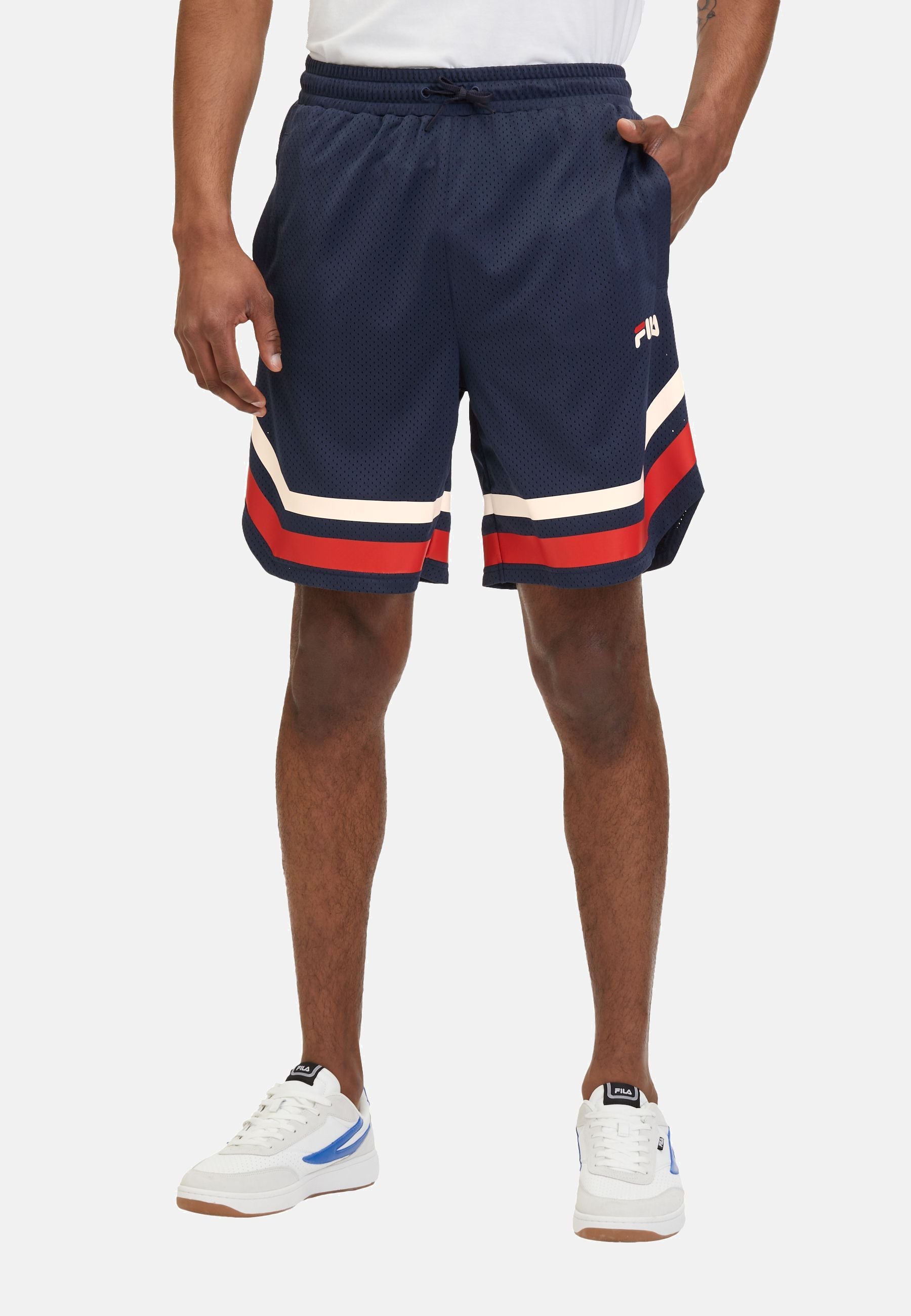 Lashio Baseball Shorts in Black Iris Shorts Fila   
