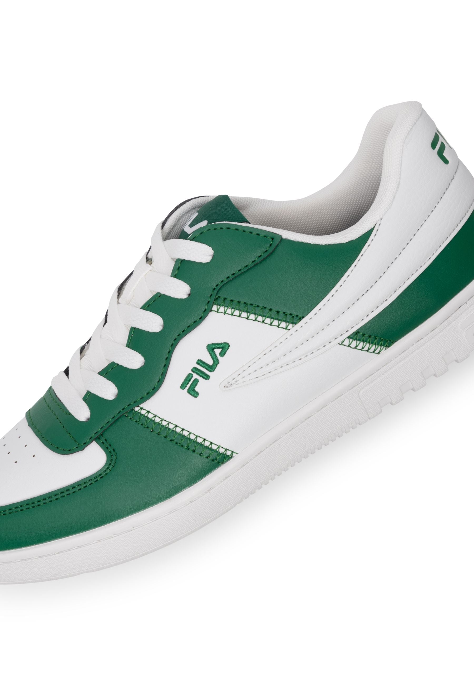 Noclaf in White-Verdant Green Sneakers Fila   