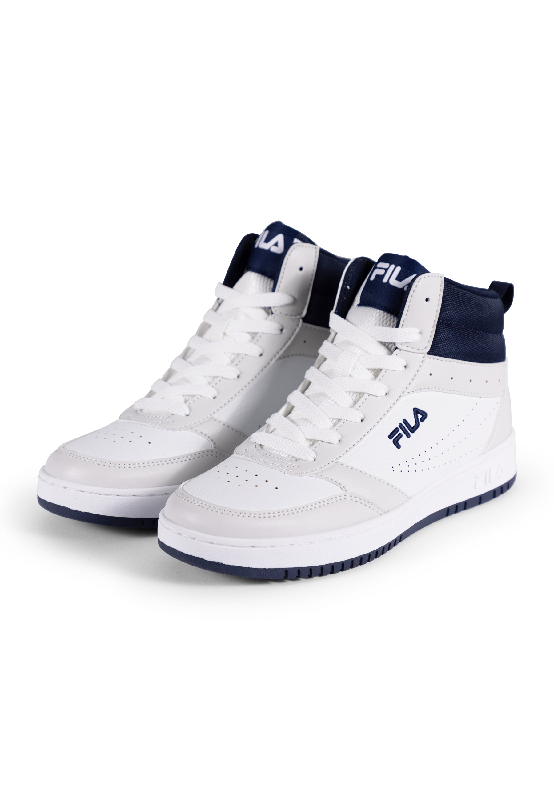 Rega Mid in White-Fila Navy Sneakers Fila   