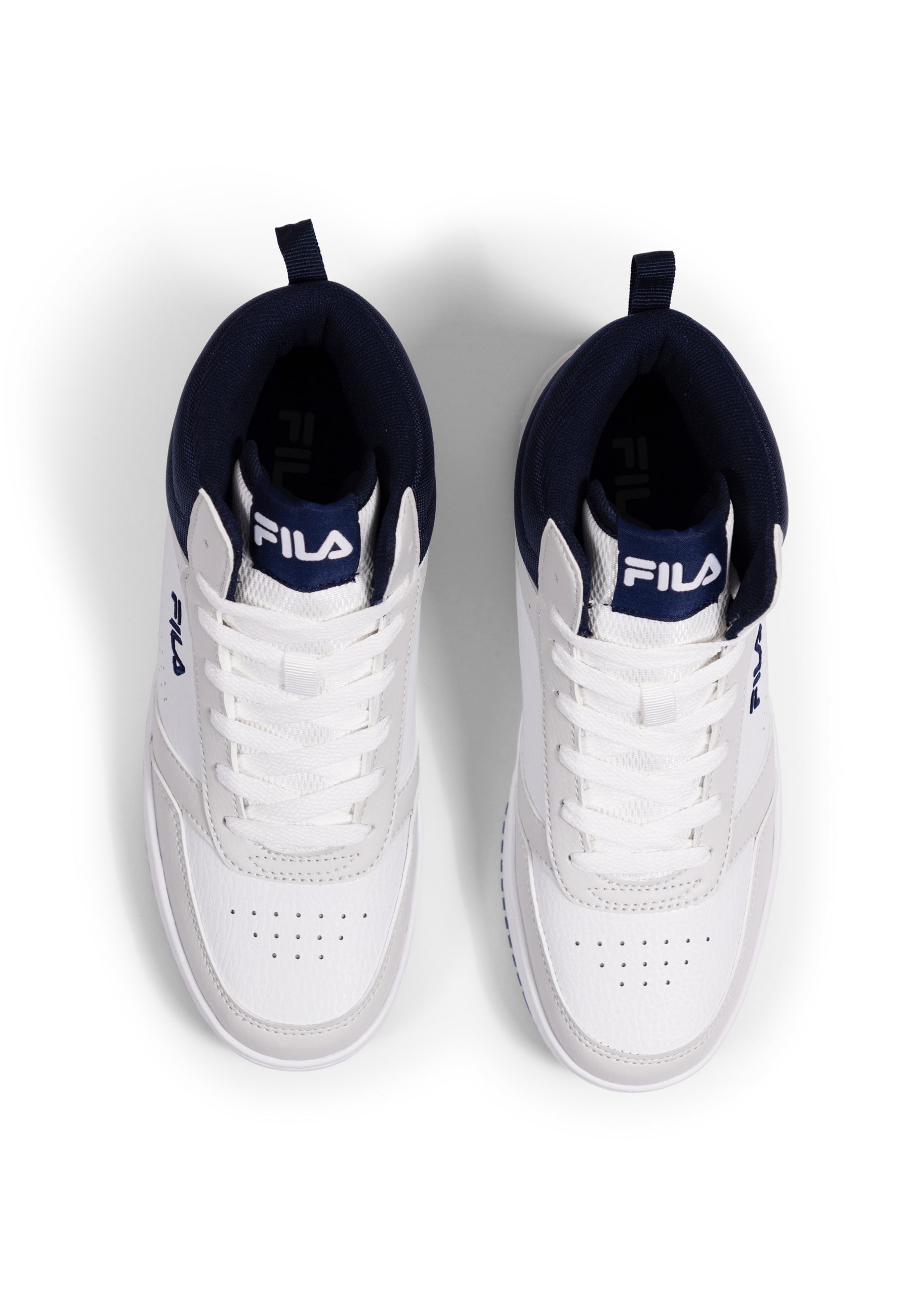 Rega Mid in White-Fila Navy Sneakers Fila   