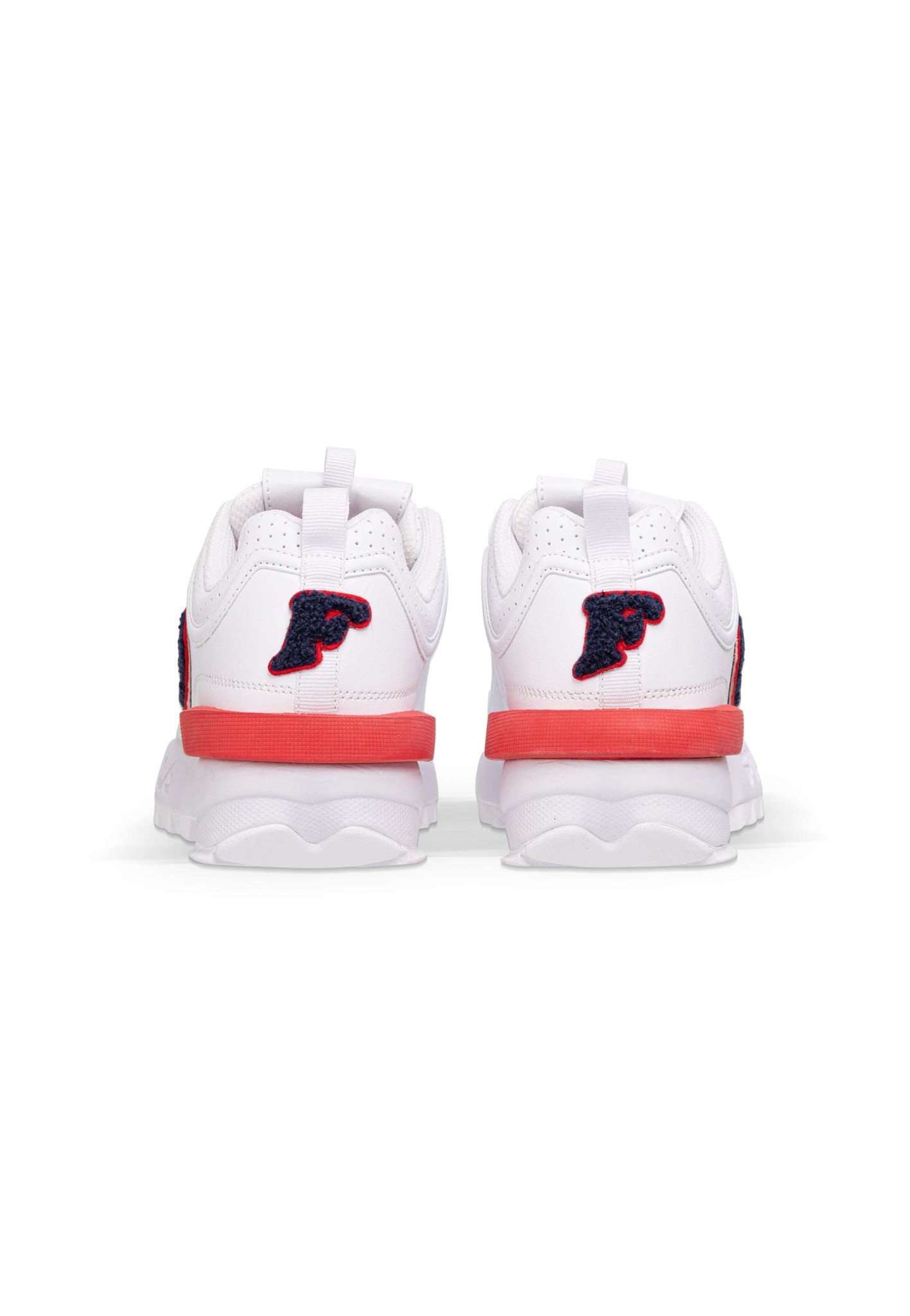 Disruptor Patch Wmn in White-Fila Navy Sneakers Fila   