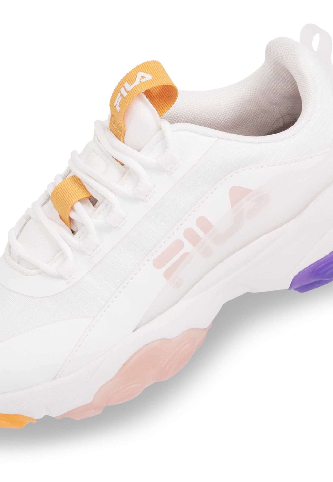 Fila Loligo Logo Wmn in White-Apricot Tan Sneakers Fila   