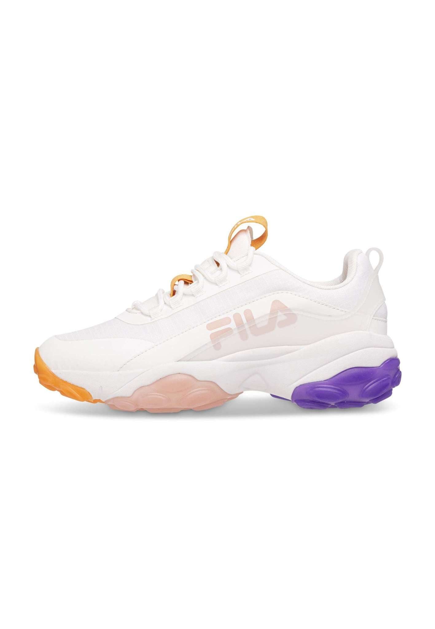 Fila Loligo Logo Wmn in White-Apricot Tan Sneakers Fila   
