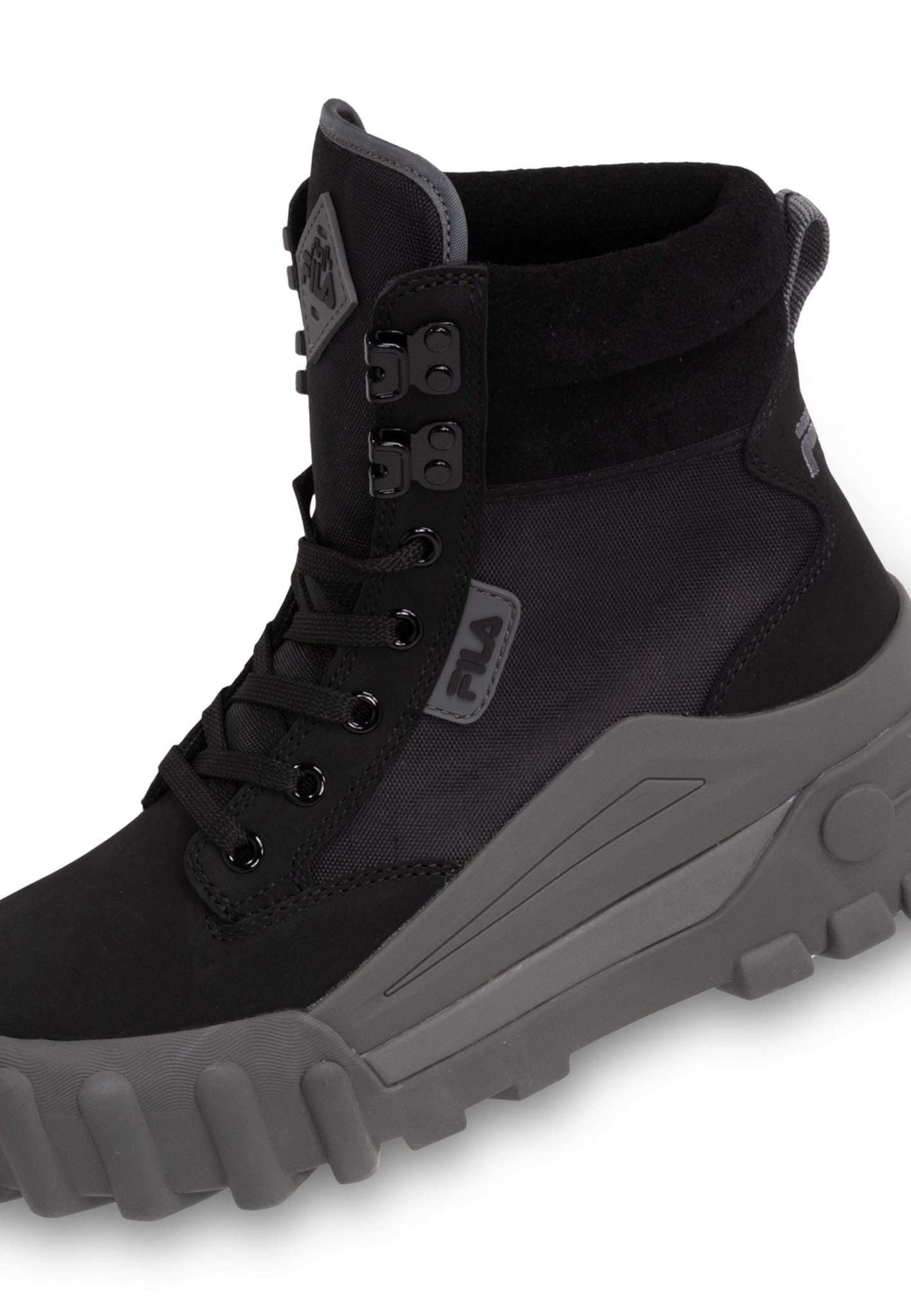 Grungelution Mid Wmn in Black-Dark Shadow Trekkingschuhe Fila   