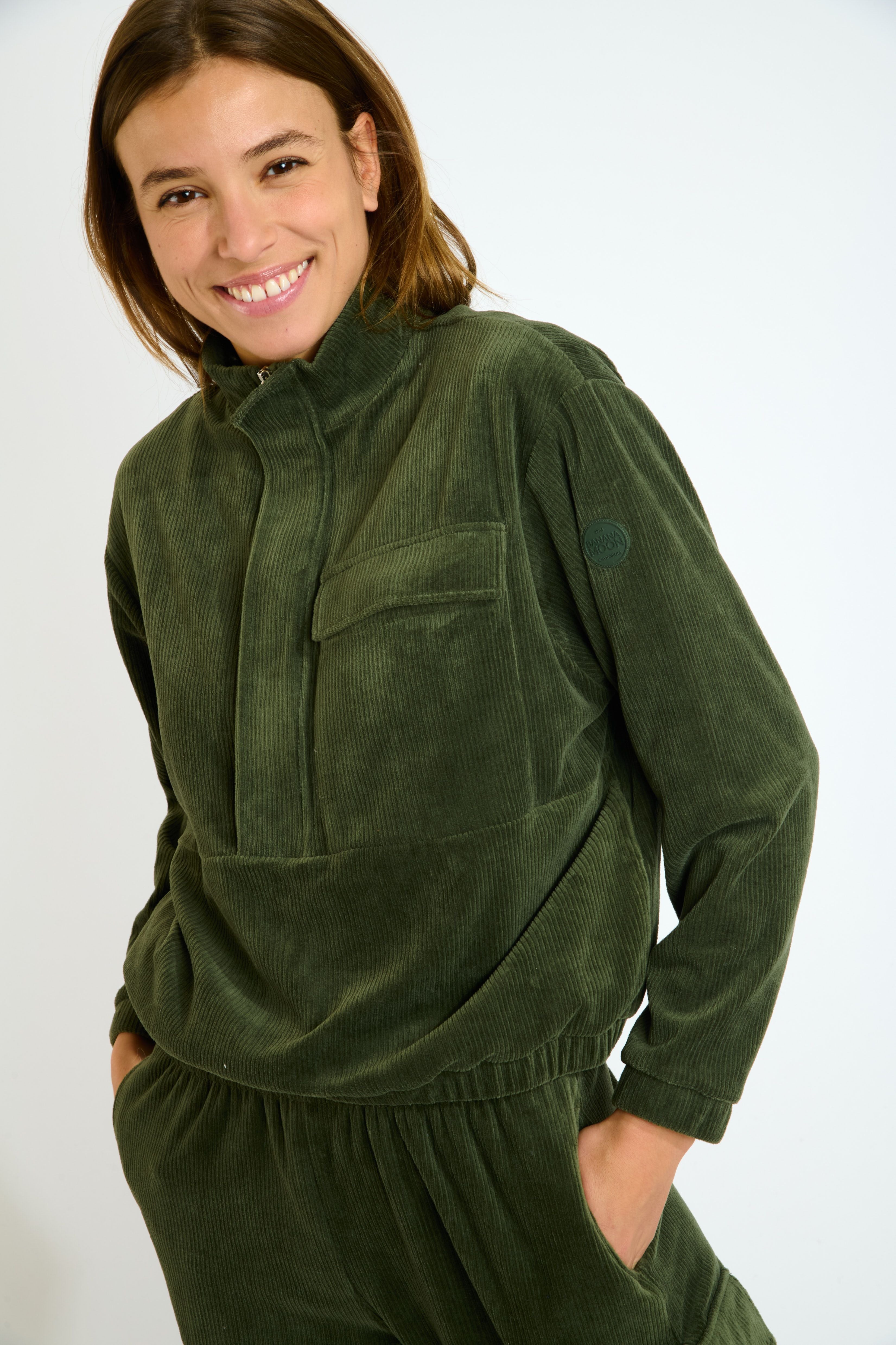 GAVIN-QUANDARY Sweatshirt in Kaki Sweatshirts Banana Moon