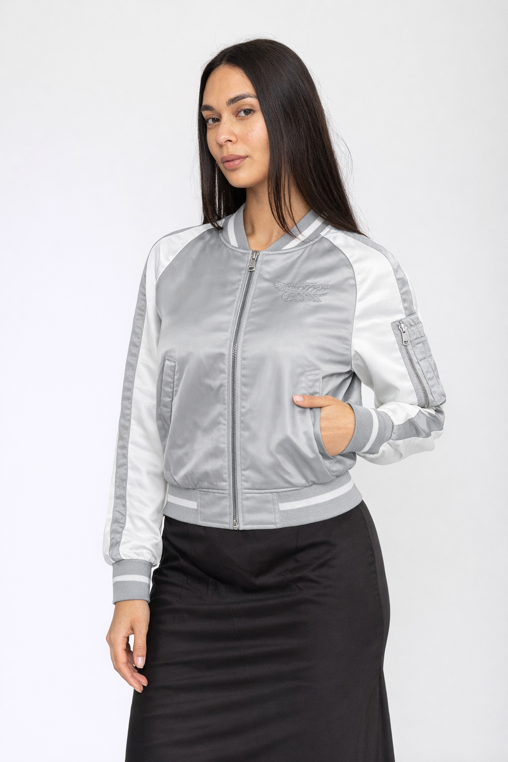 Geiko-W Bomberjacke in Grey Jacken Bombers Original