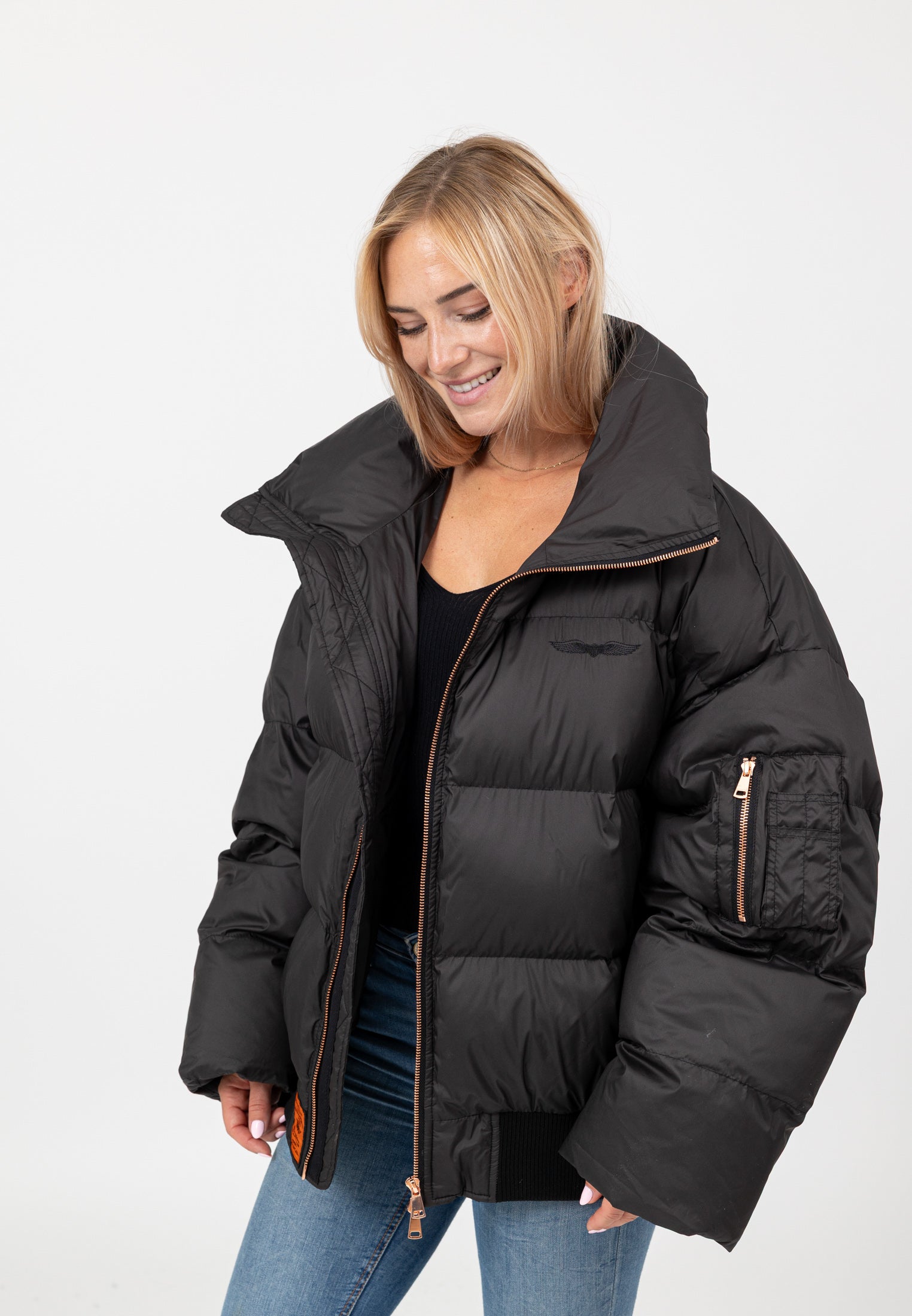 Hill-W in Black Jacken Bombers Original
