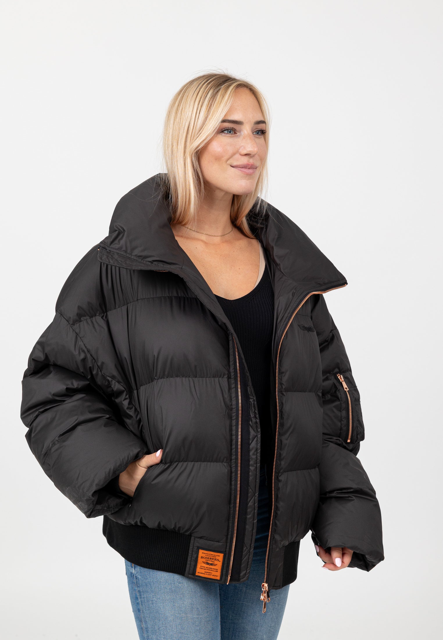 Hill-W in Black Jacken Bombers Original