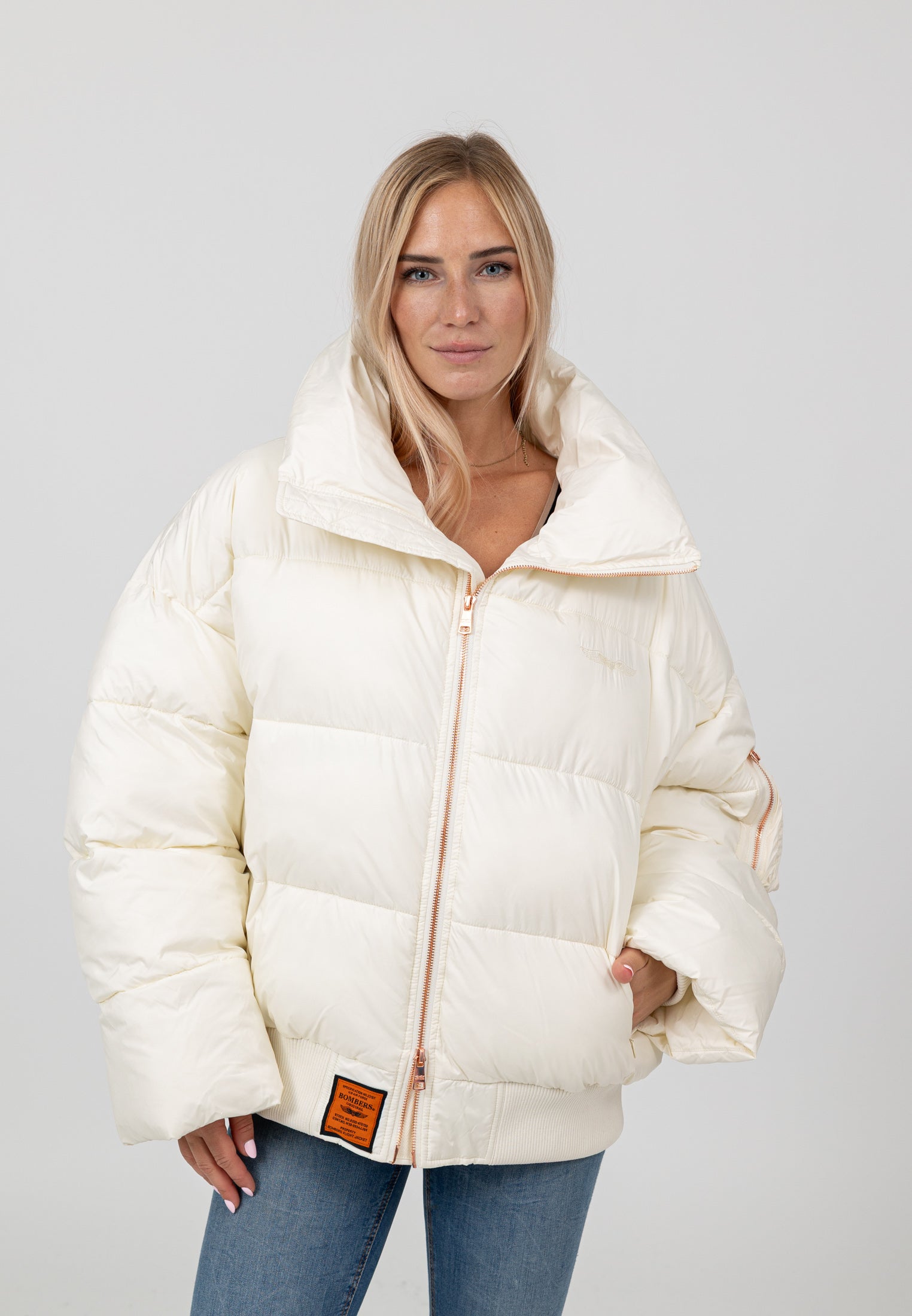 Hill-W in White Jacken Bombers Original
