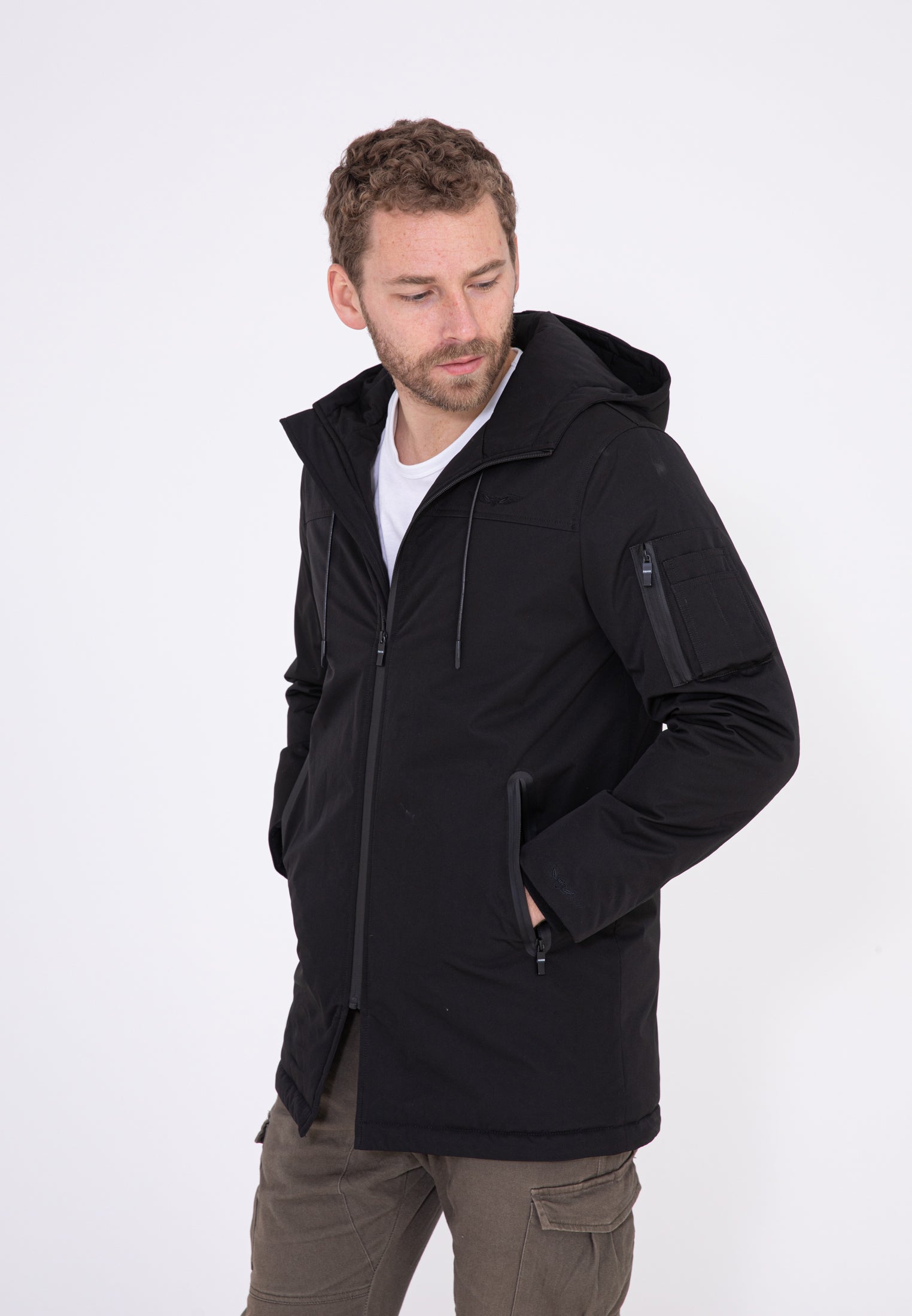 Iowa M Daunenjacke in Black Jacken Bombers Original   