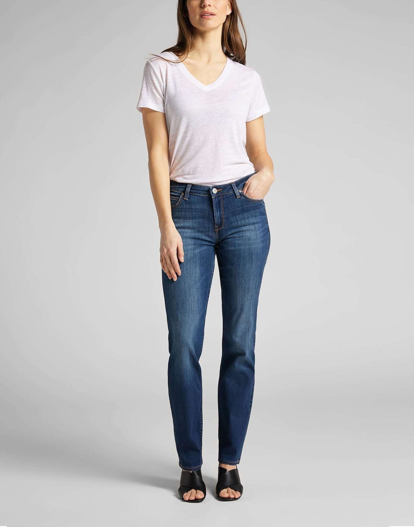 Marion Straight in Night Sky Jeans Lee   