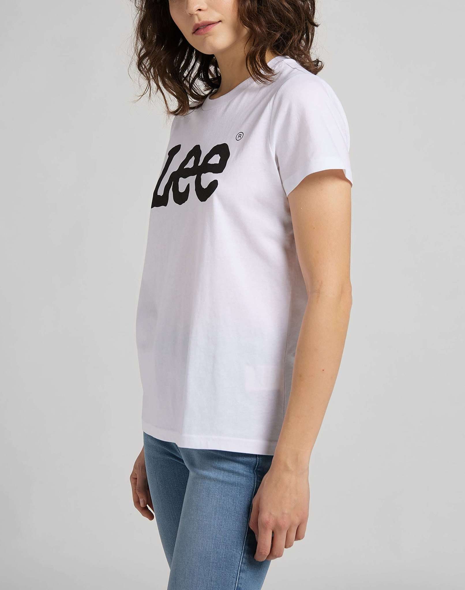 Logo Tee in White T-Shirts Lee   
