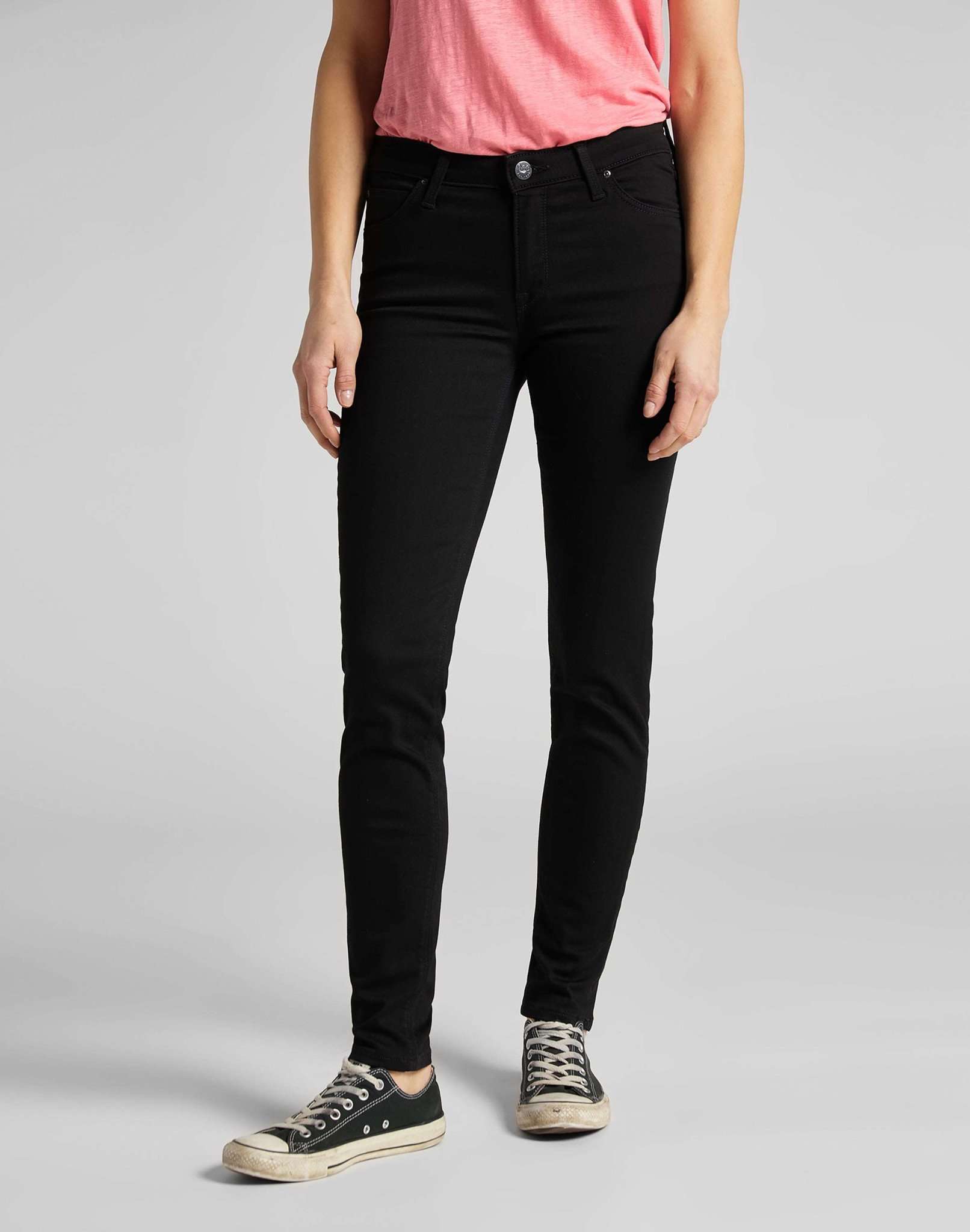 Scarlett in Black Rinse Jeans Lee   