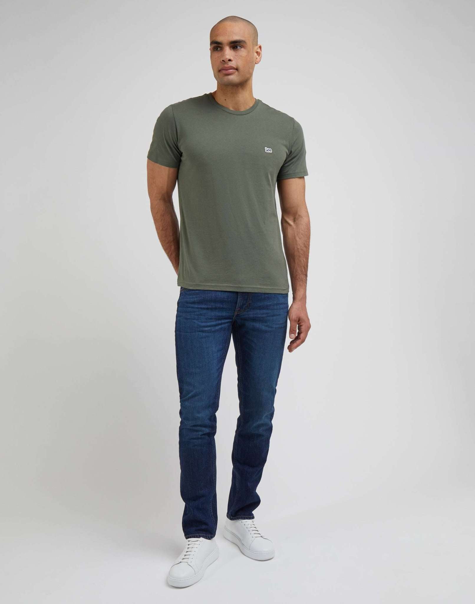 Patch Logo Tee in Olive Grove T-Shirts Lee   