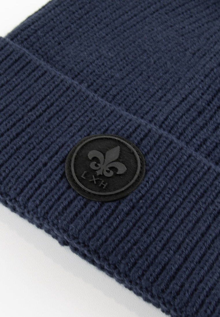 Bonnet Maille Épaisse in Navy Mützen LXH   