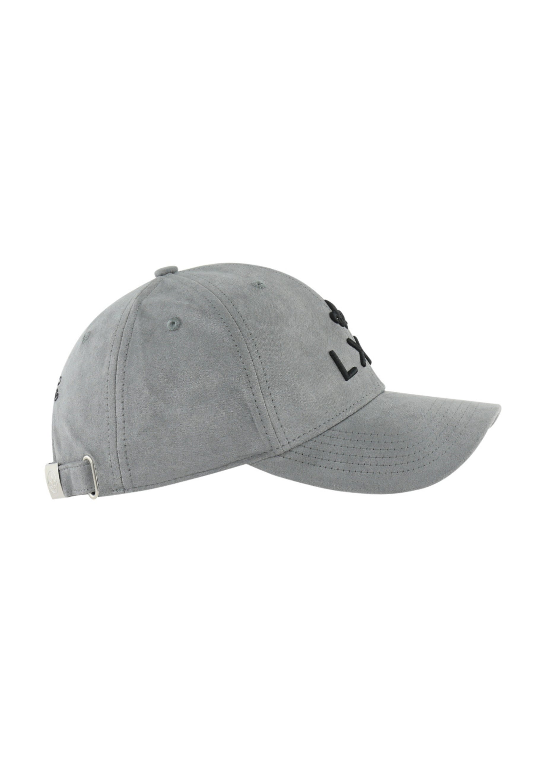 Casquette Suédine in Gris Caps LXH   