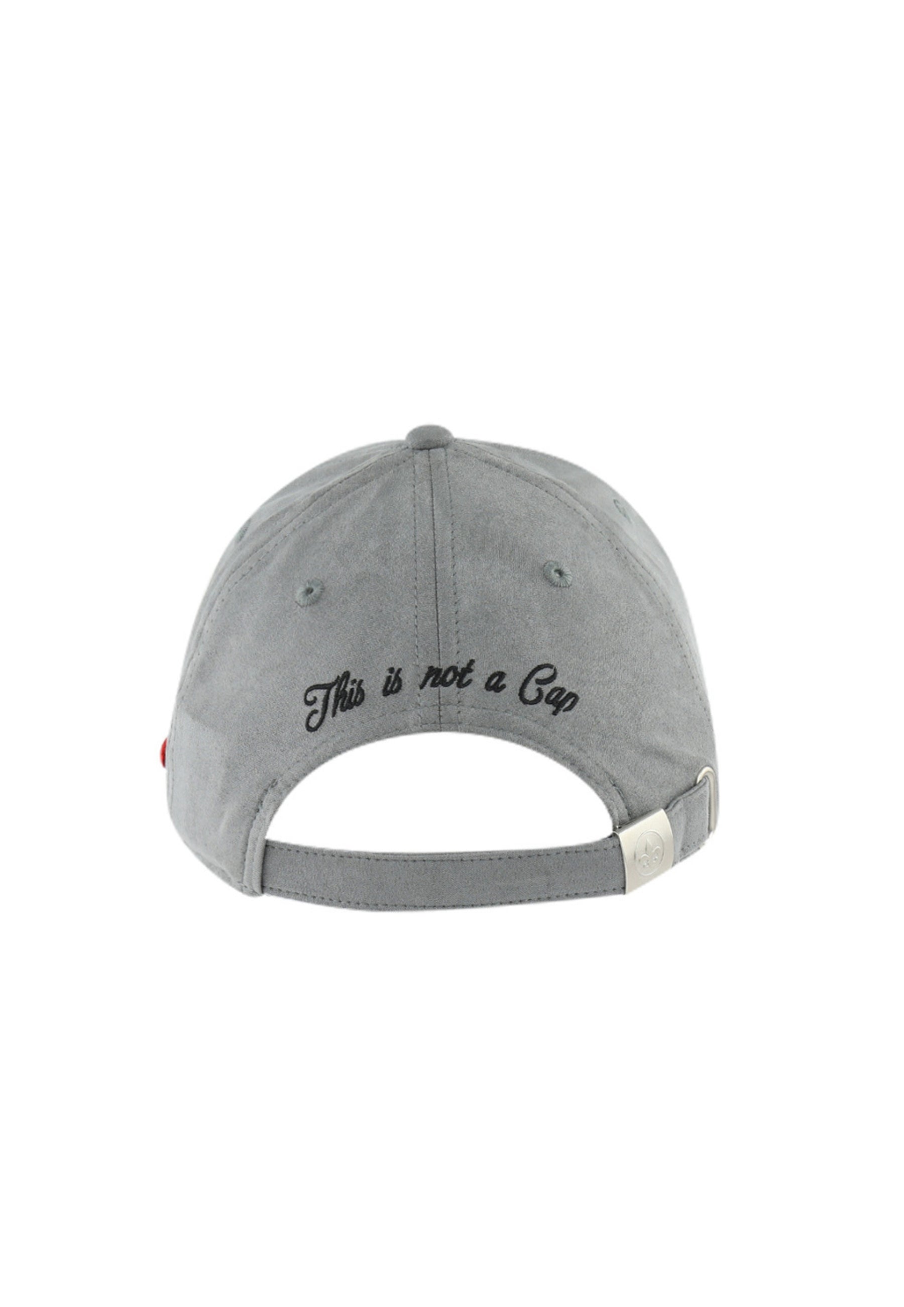 Casquette Suédine in Gris Caps LXH   