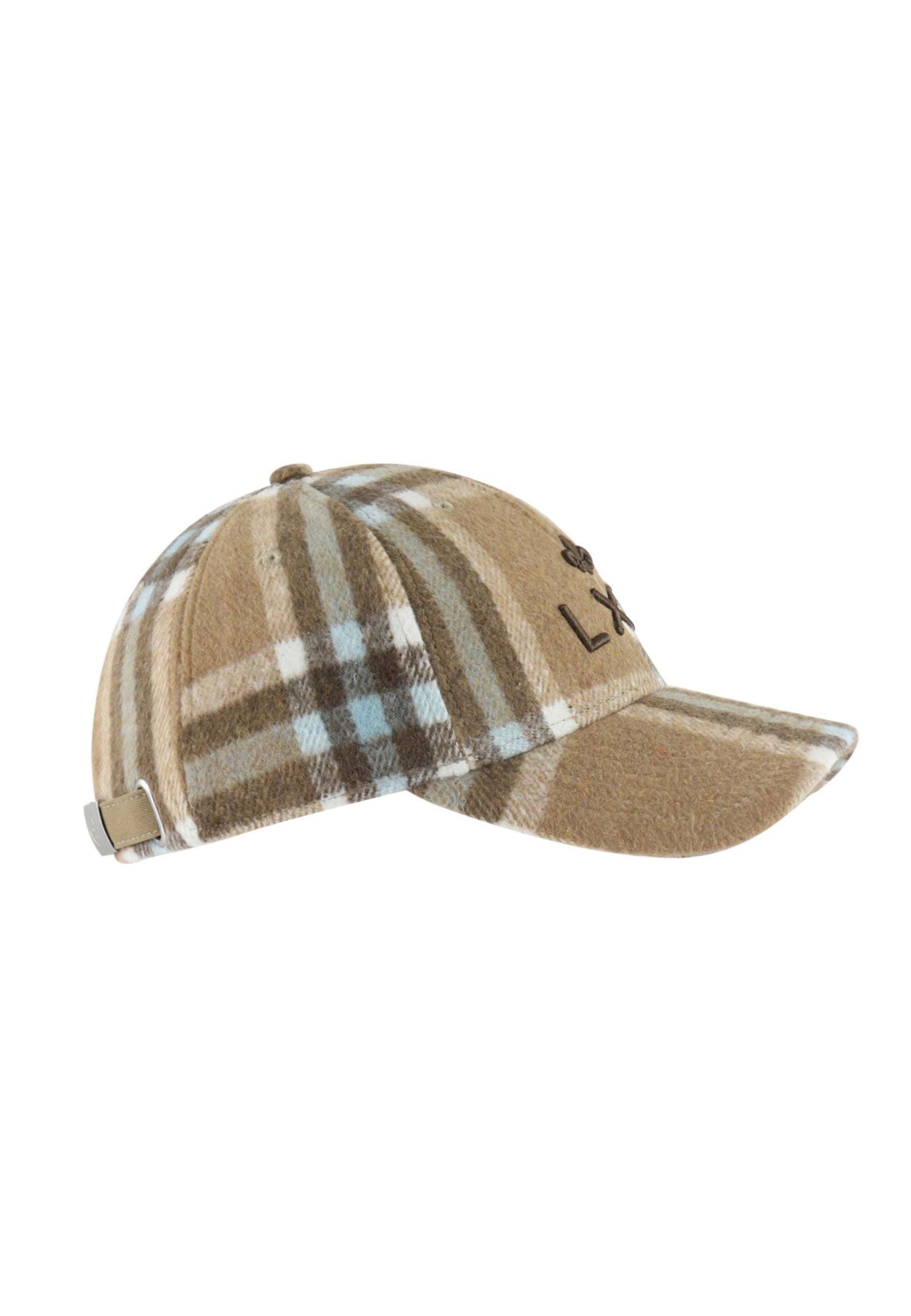 Casquette Tartan in Camel Caps LXH   